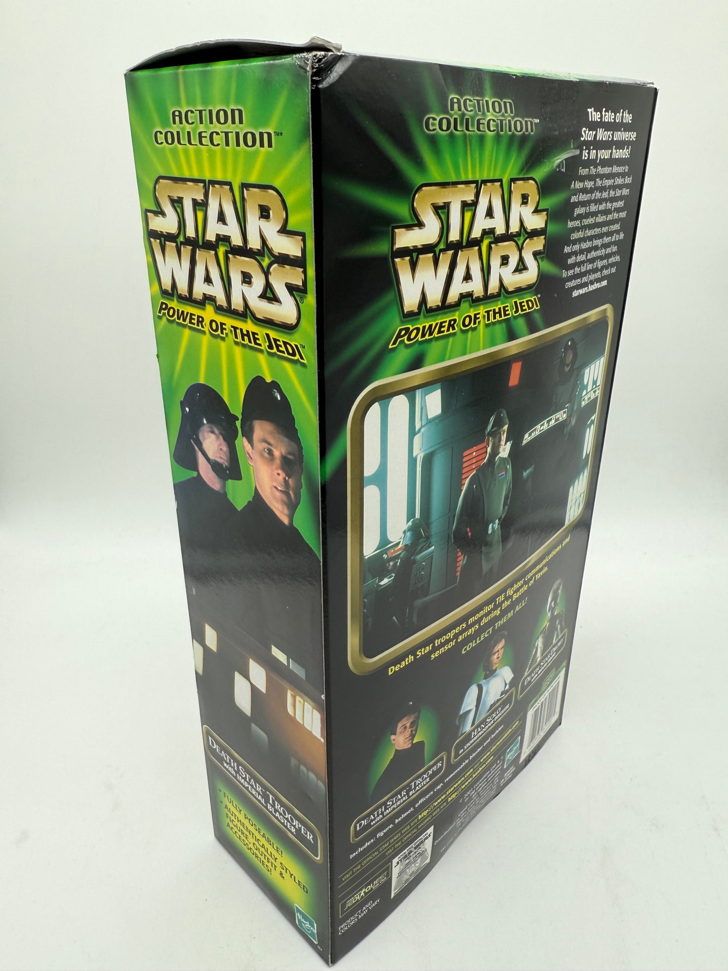 Hasbro 2001 Star Wars Power of The Jedi Death Star Trooper with Imperial Blaster