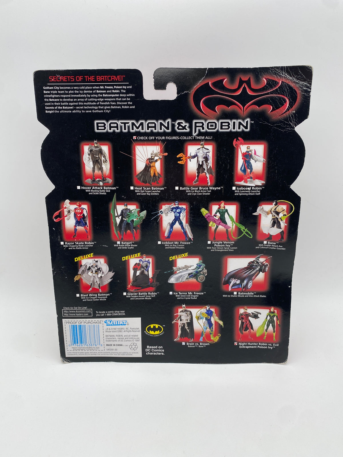 Hasbro 1997 Batman & Robin Night Hunter Robin vs. Evil Entrapment Poison Ivy Action Figures, photo 4 of 5