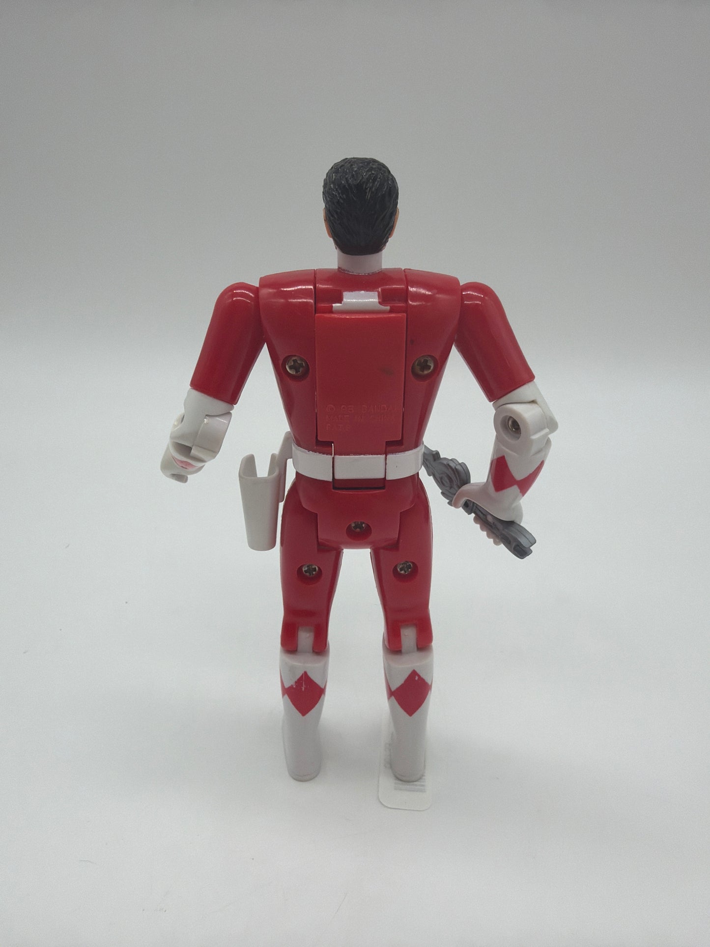 Bandai 1993 Mighty Morphin Power Rangers Red Ranger Jason Head Flipping Action Figure