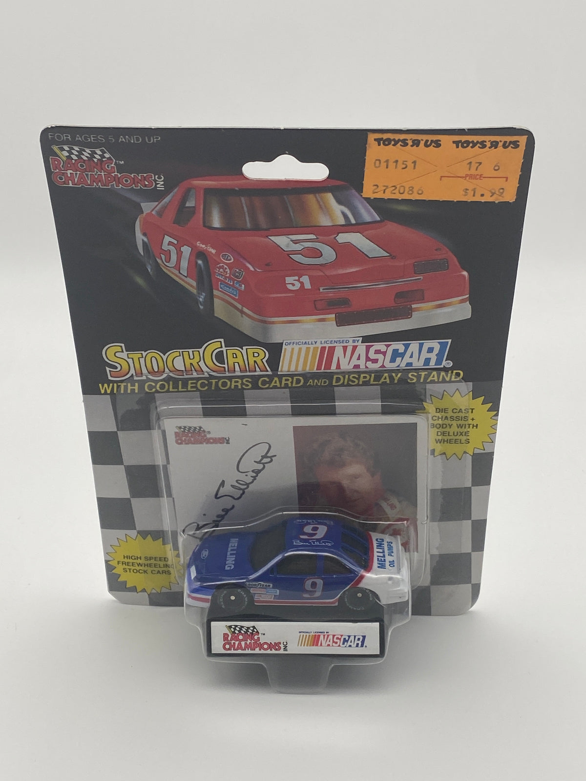Racing Champions Nascar Stock Car 1991 Bill Elliot #9 Melling 1:64 Die-Cast Car, photo 1 of 5