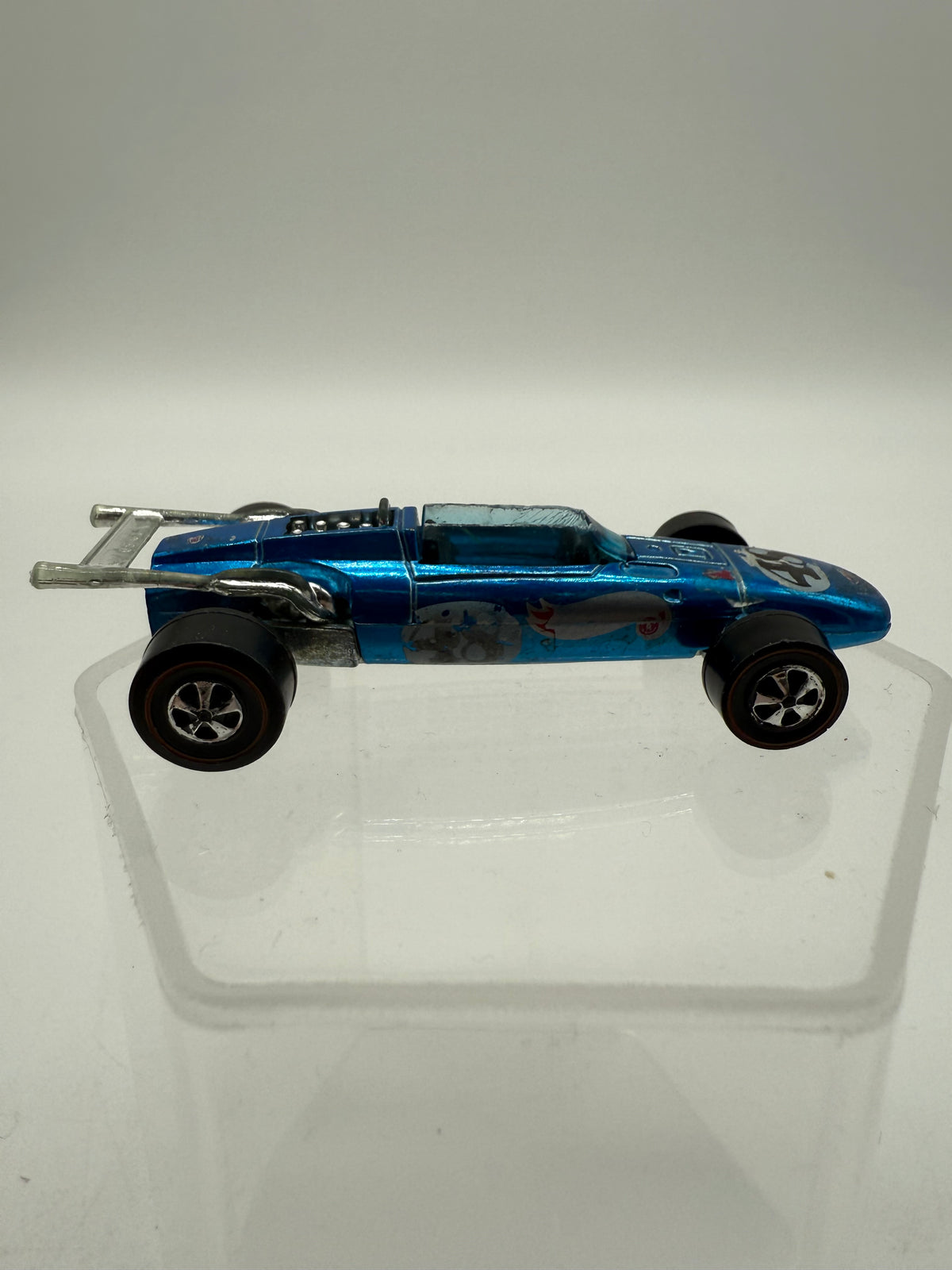 Hot Wheels Vintage 1969 Redline Indy Eagle Aqua Blue Mattel, photo 5 of 17