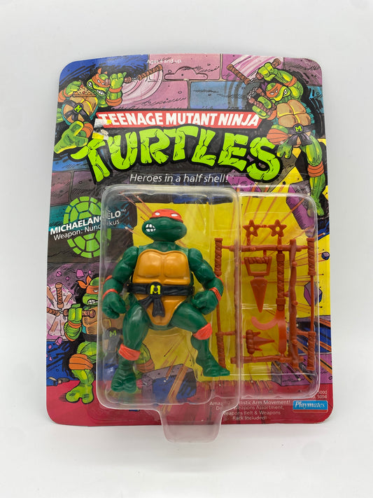 Playmates 1988 Teenage Mutant Ninja Turtles TMNT 10 Back Michaelangelo