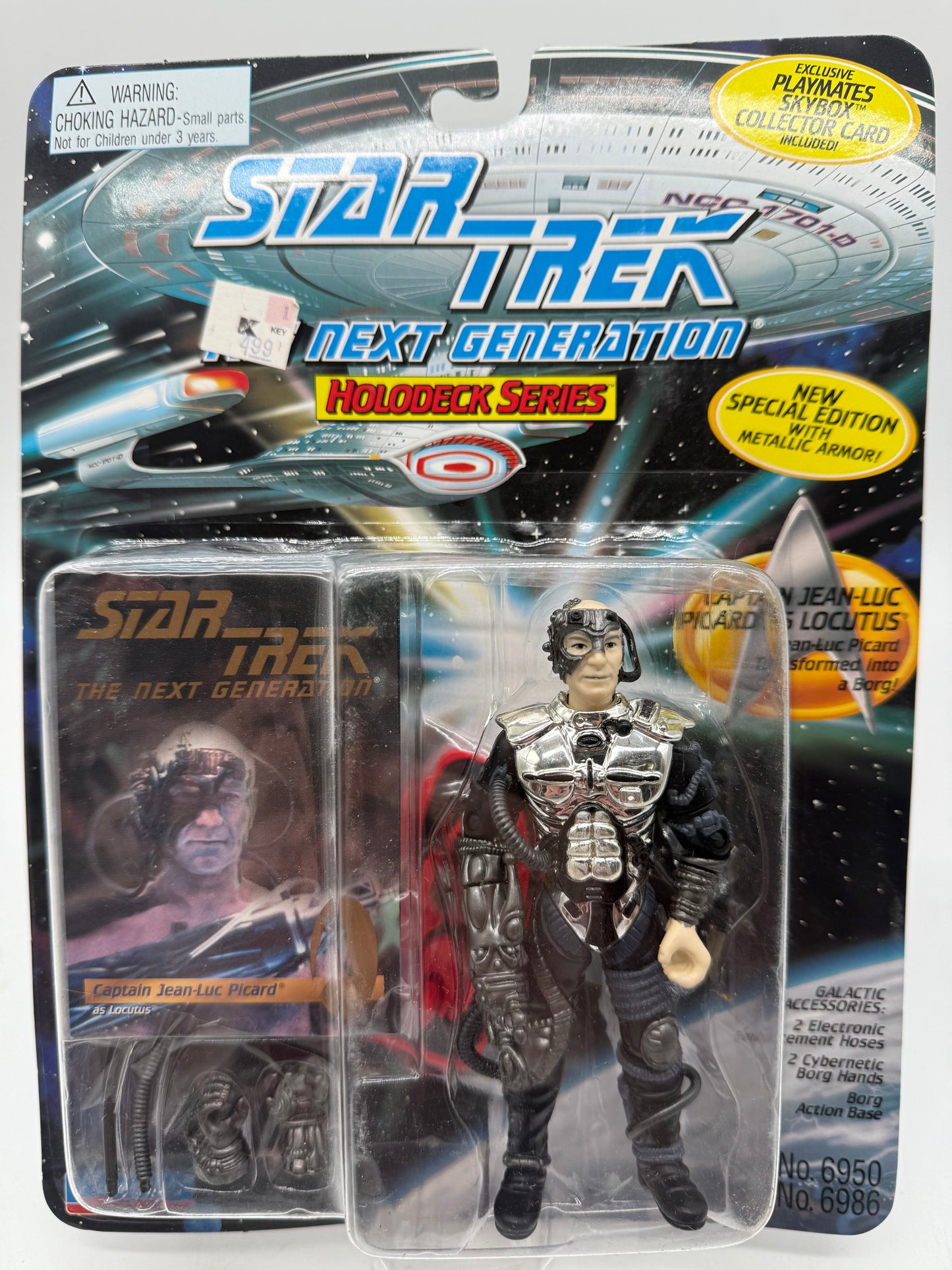 Playmates 1995 Star Trek Next Generation Captain Jean-Luc Picard Transformed into a Borg