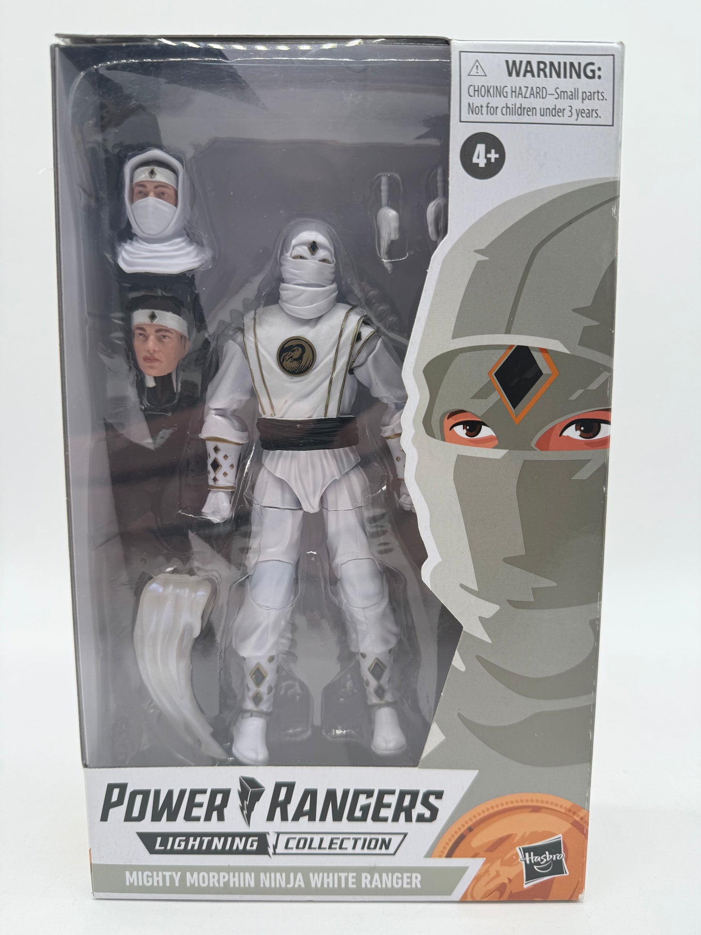 Power Rangers Lightning Mighty Morphin Ninja White Ranger 2021 Hasbro