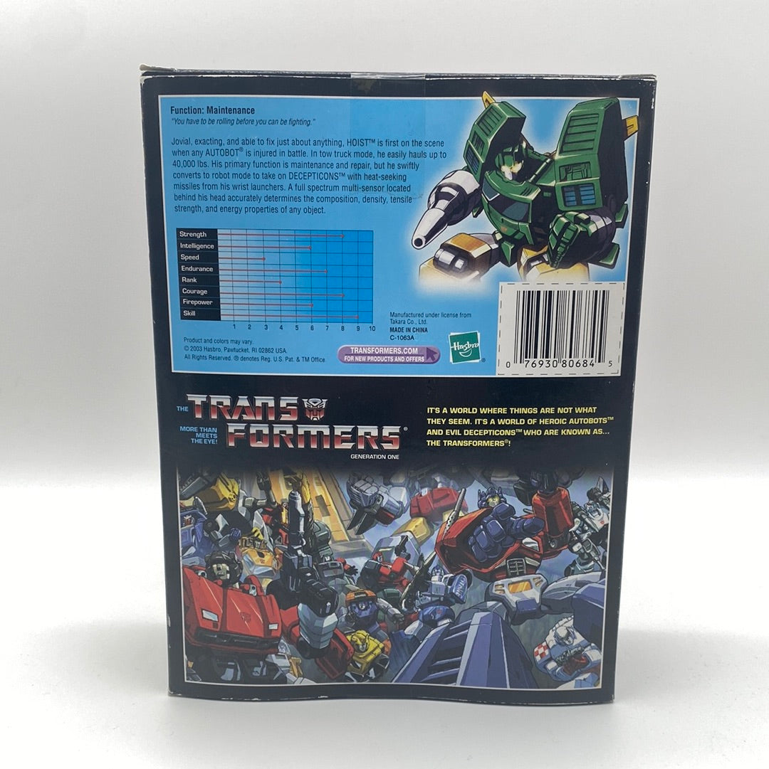 2003 Transformers G1 Reissue Commemorative Series V Autobot Hoist Figure