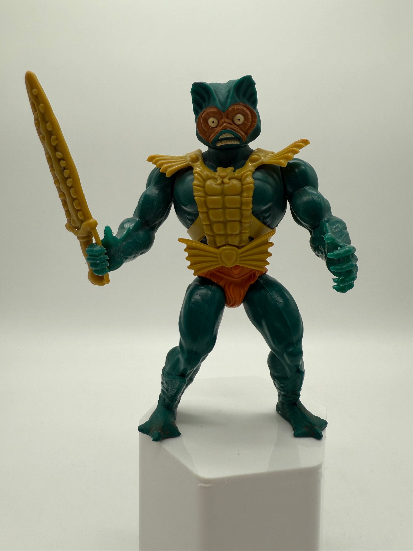 Mattel 1985 Vintage Masters of the Universe Mer Man (Normal Orange Belt)