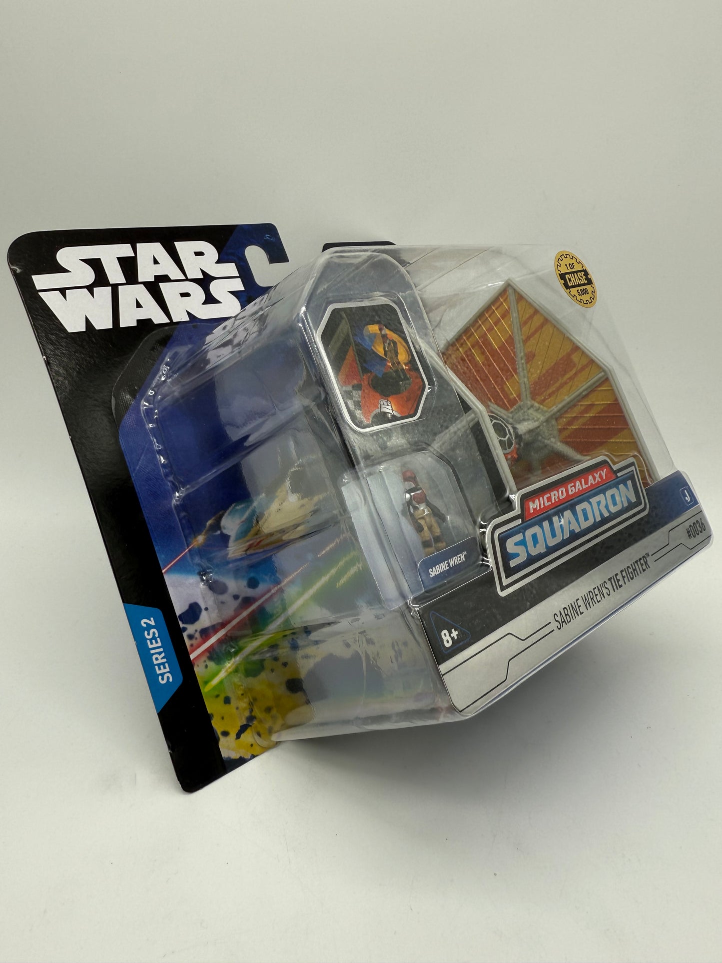 Disney 2022 Star Wars Micro Galaxy Squadron Sabine Wren's Tie Fighter #0036 1/5000 Chase