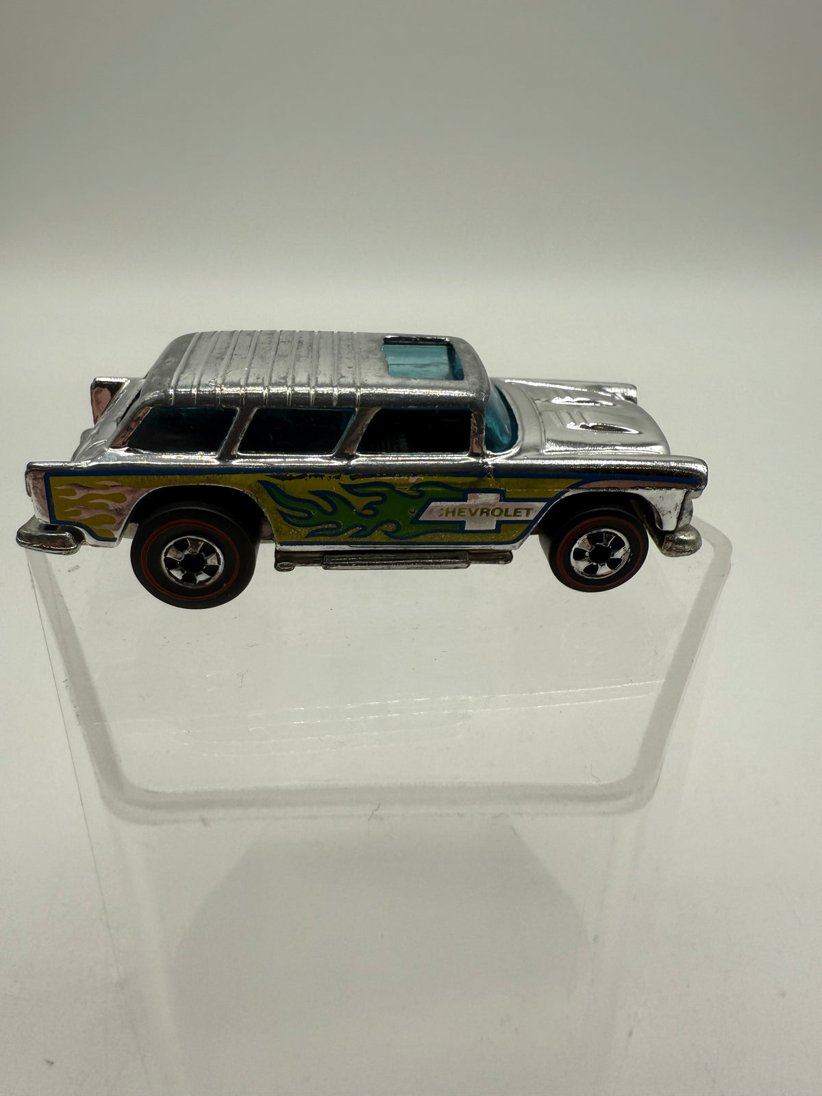 Hot Wheels 1969 Redline Alive '55 Super Chrome Chevy Nomad Wagon Mattel, photo 5 of 17