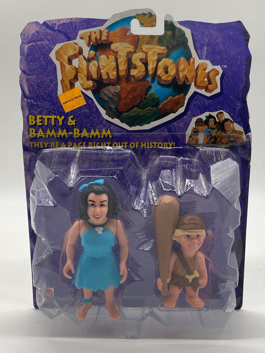 Mattel 1993 The Flintstones Betty & Bamm-Bamm Action Figures