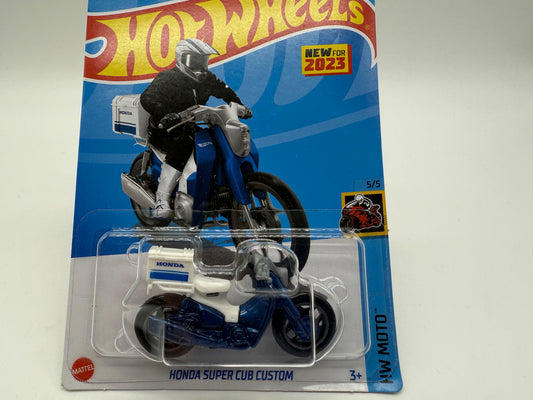 Hot Wheels Honda Super Cub Custom 2021 Mattel (Blue)