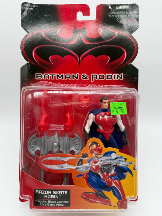 Hasbro 1997 Batman & Robin Razor Skate Robin (Chopping Blade Launcher & Ice Battle Armor)