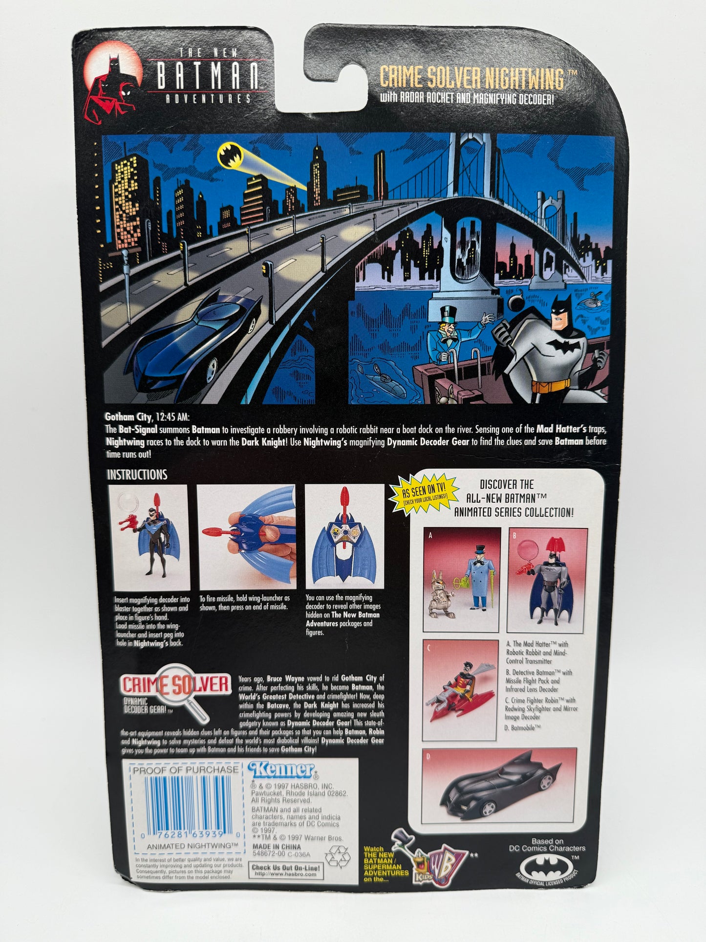 Kenner 1997 The New Batman Adventures Crime Solver Nightwing