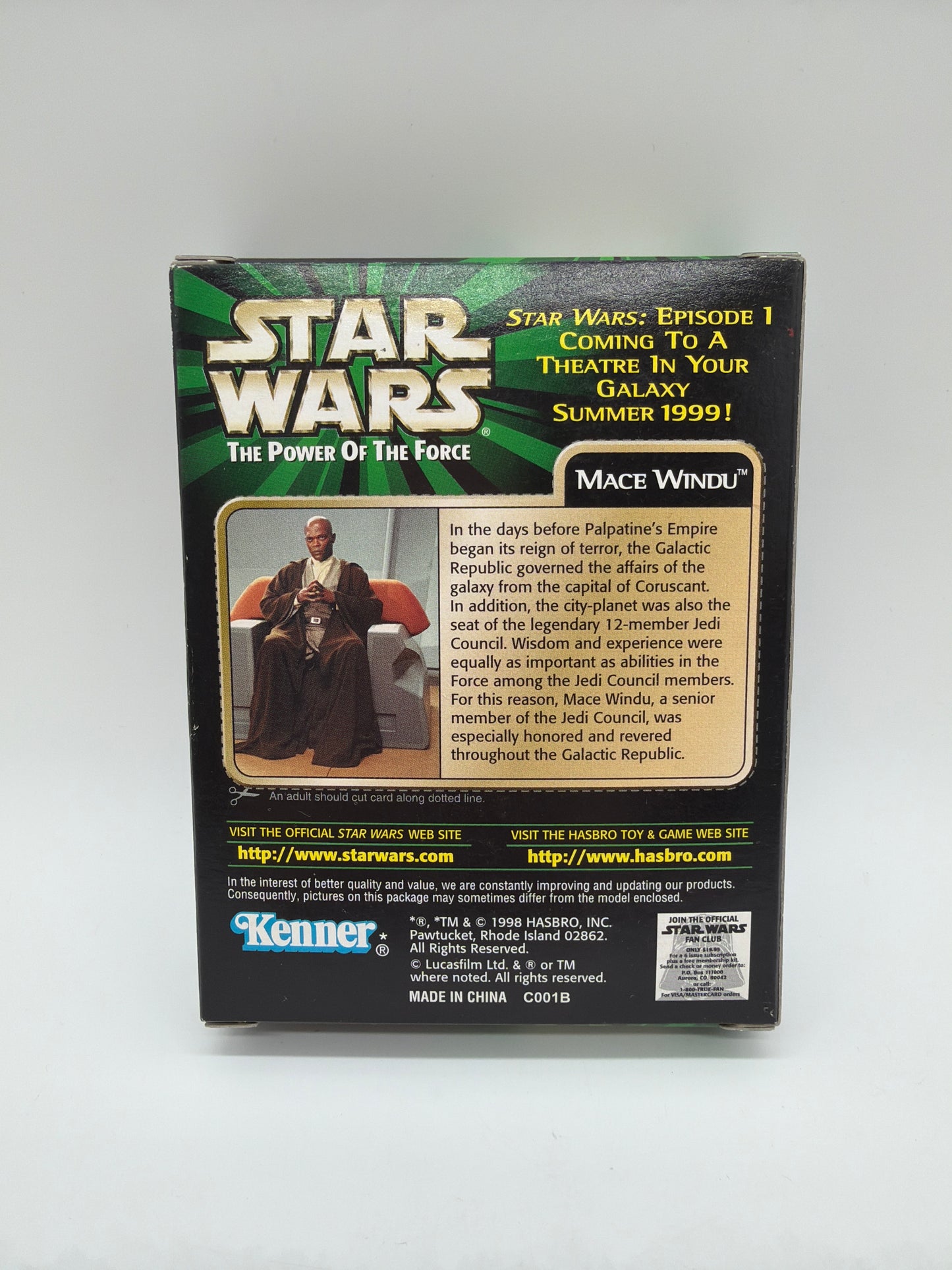 Kenner 1998 Star Wars The Power of the Force Episode 1 Preview Mace Windu