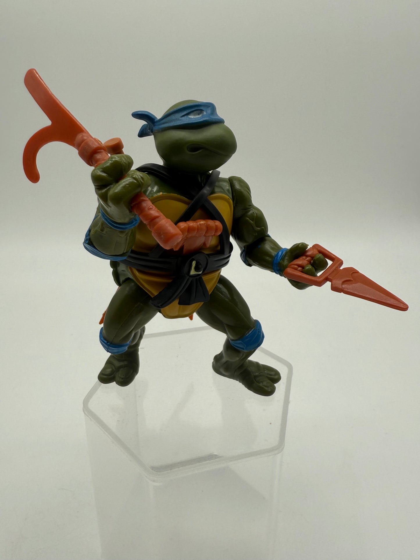 TMNT Vintage Leonardo (Soft Head With Rack) 1988 Playmates