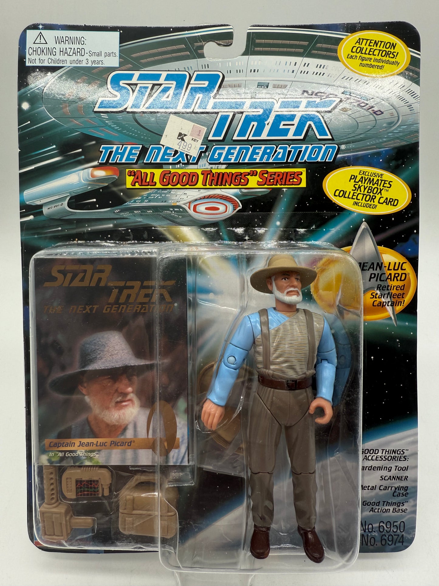 Playmates 1995 Star Trek Next Generation Captain Jean-Luc Picard Retired Starfleet Captain