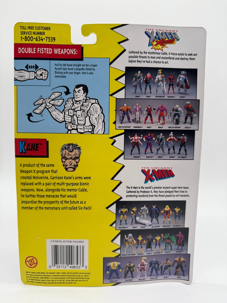 Toy Biz 1992 Marvel Comics The Uncanny X-Men X-Force Kane, photo 2 of 2