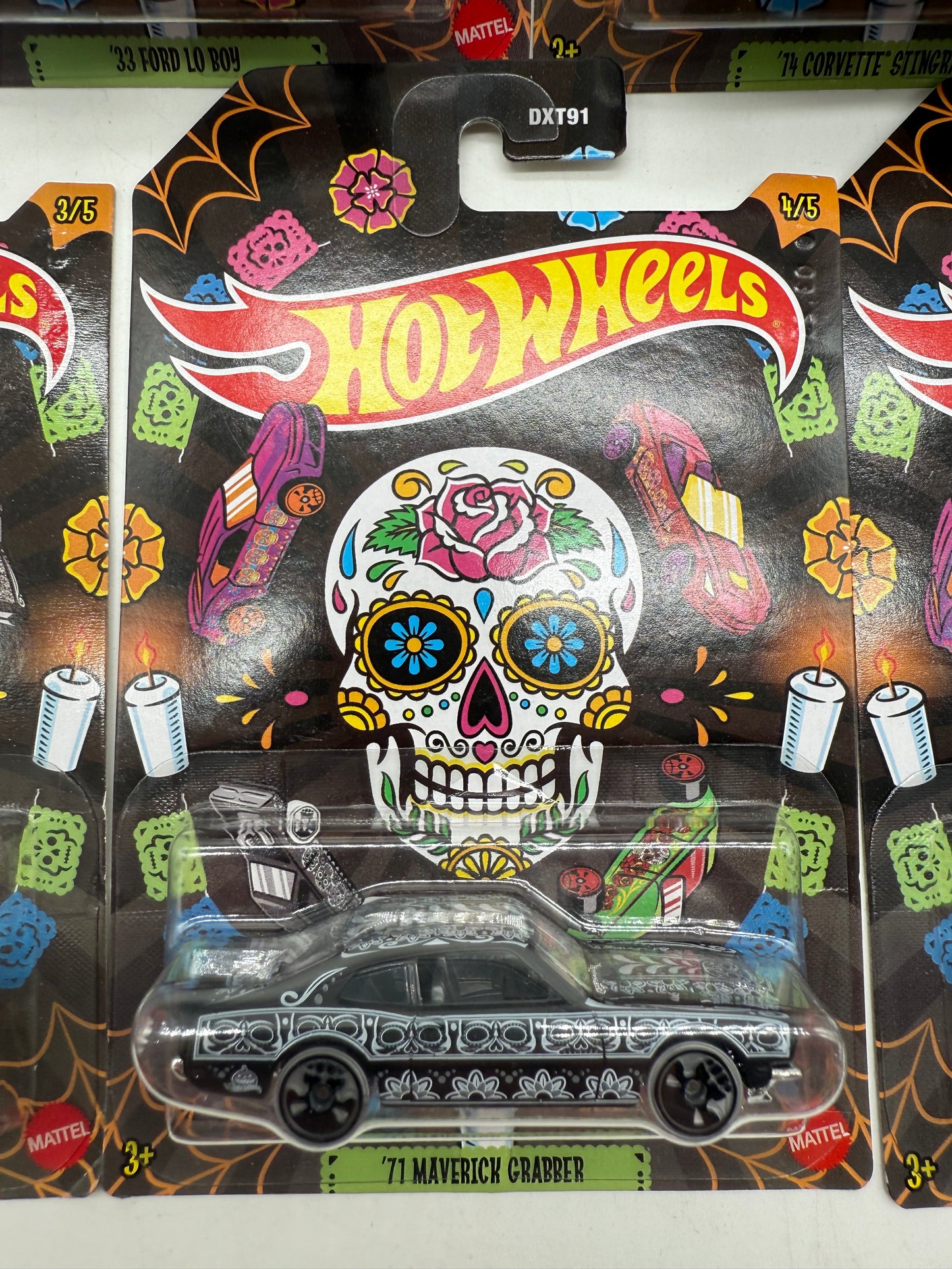Hot Wheels Day Of The Dead 5 Car Set 2022 Mattel