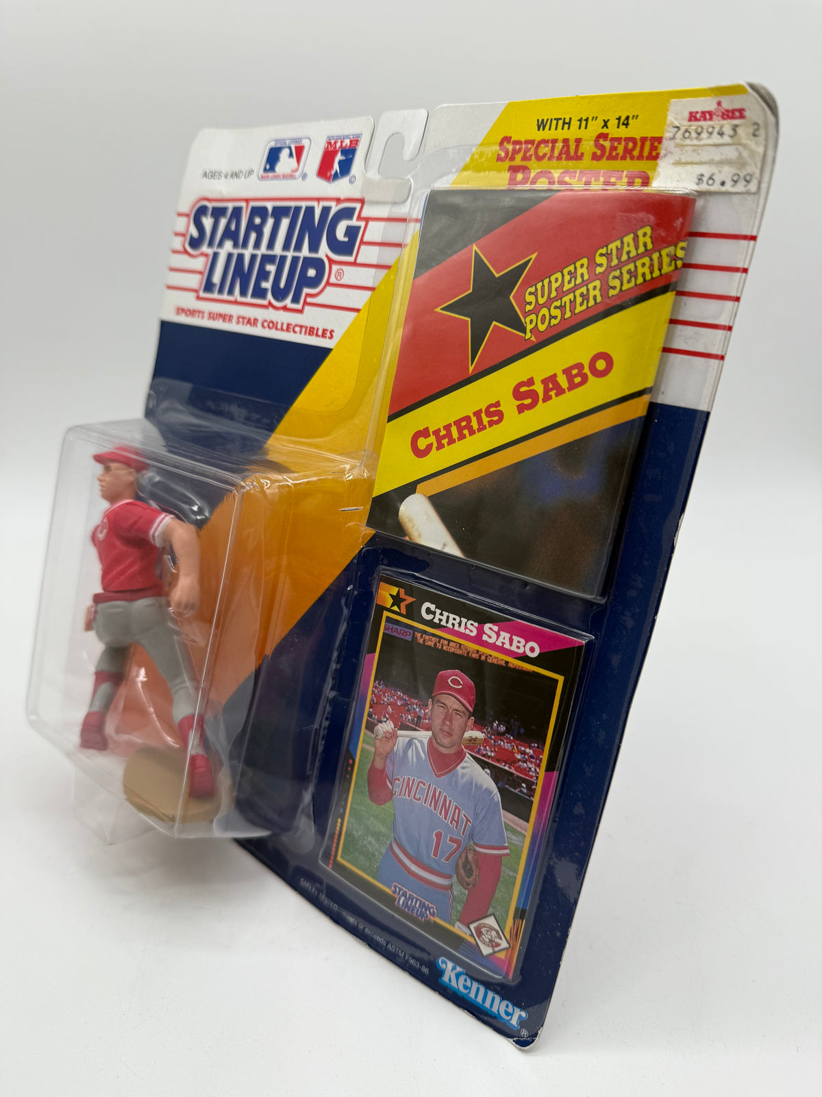 Kenner 1991 Starting Lineup Chris Sabo, photo 3 of 4