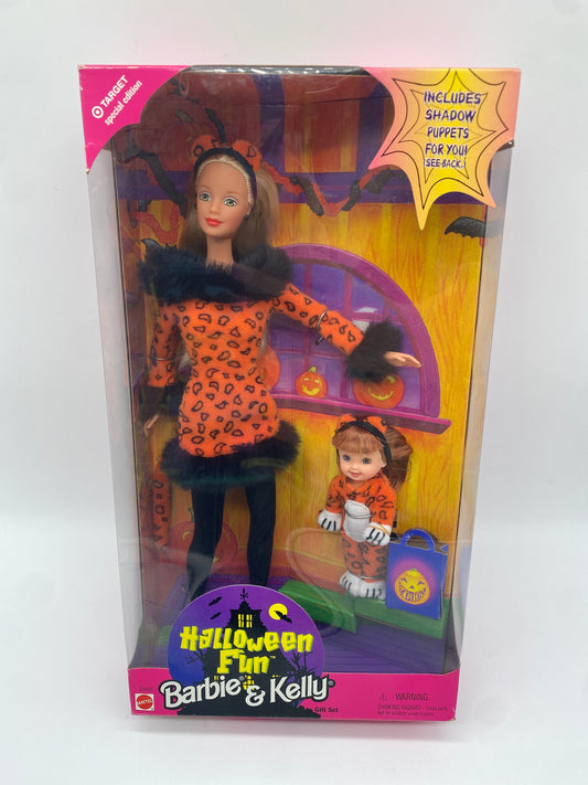 Mattel 1998 Barbie Doll Target Special Edition Halloween Fun Barbie & Kelly Gift Set