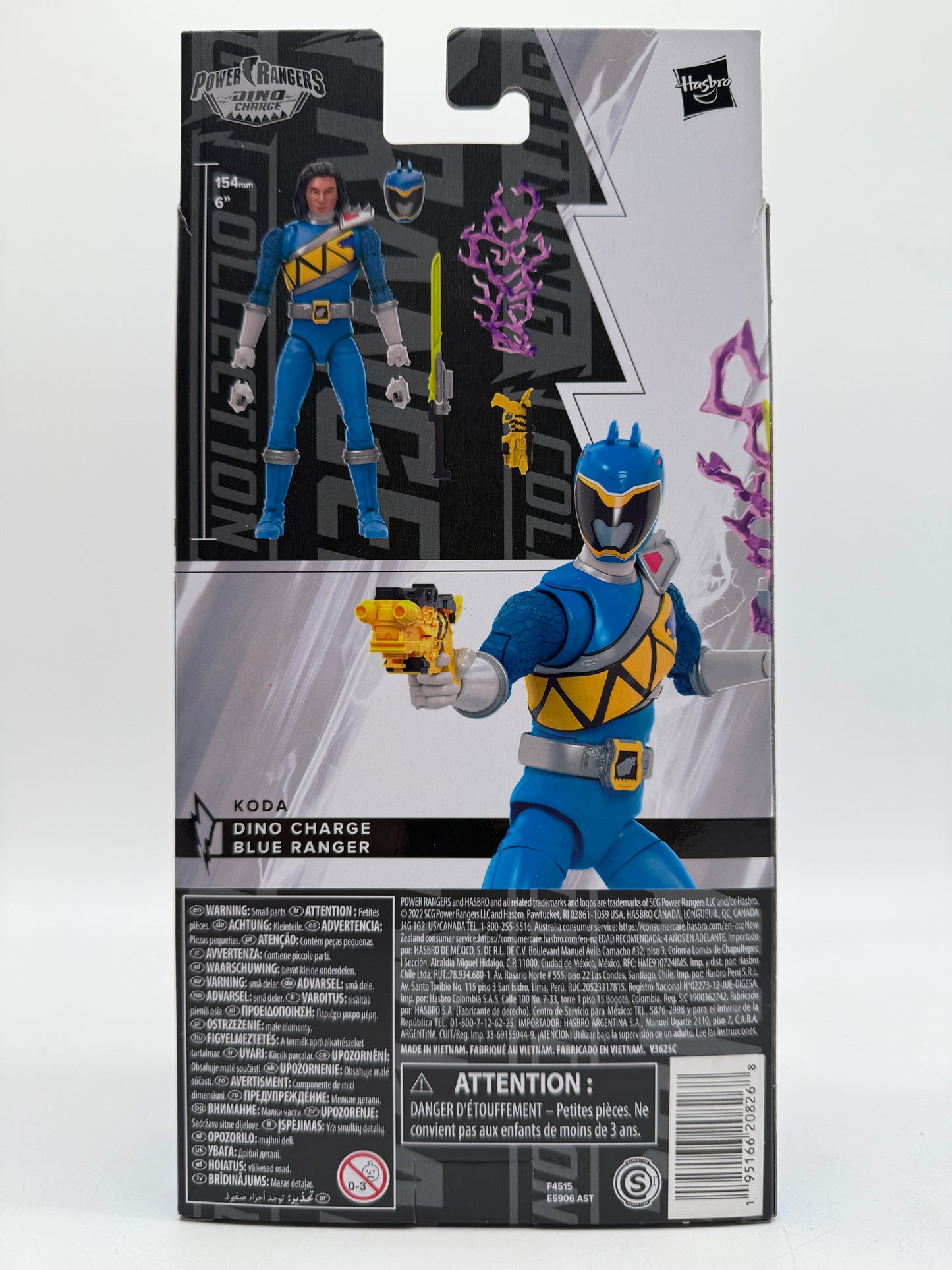 Power Rangers Lightning Dino Charge Blue Ranger 2022 Hasbro