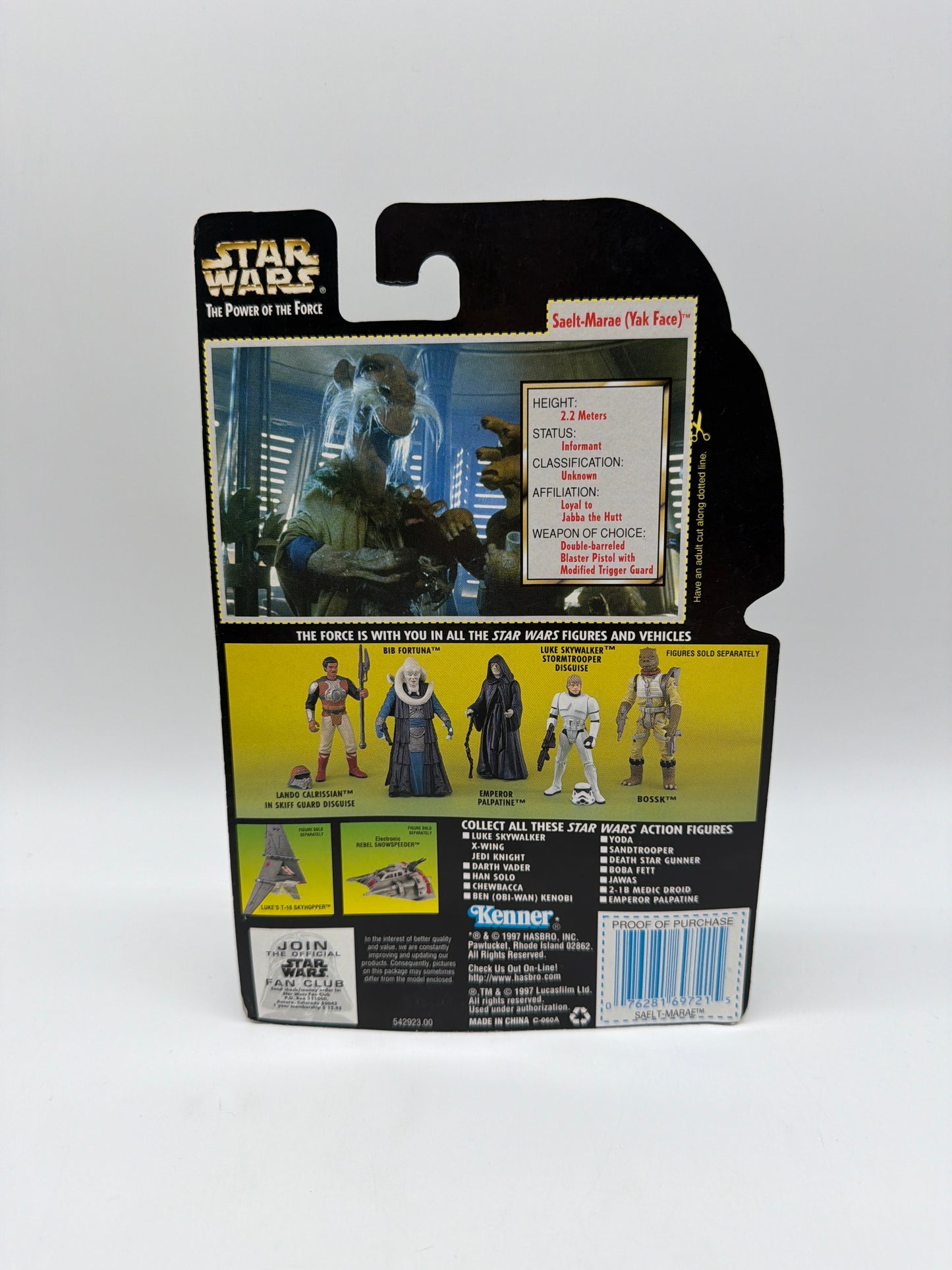 Kenner 1997 Star Wars The Power of the Force Saelt-Marae (Yak Face)