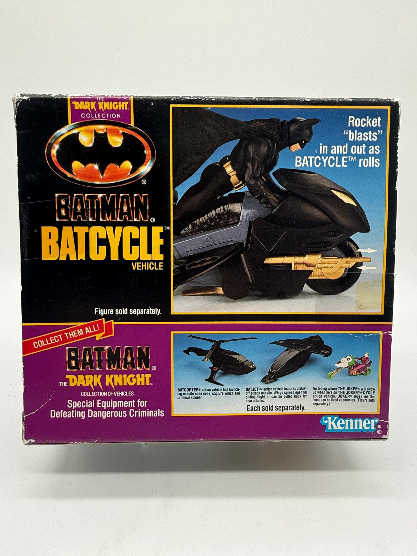 Kenner 1990 The Dark Knight Collection Batman Batcycle