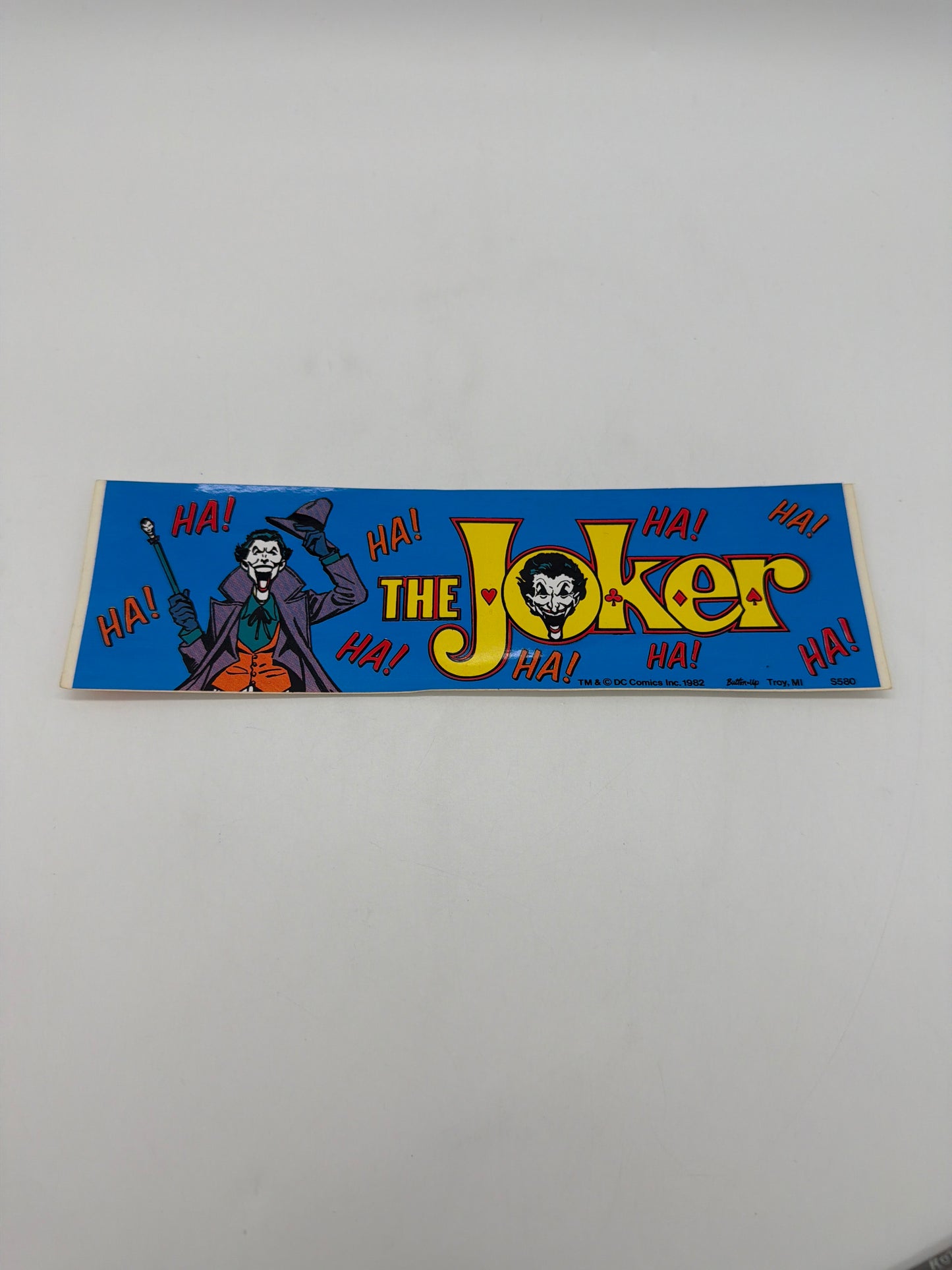DC Comics 1982 The Joker Bumper Sticker