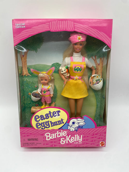 Mattel 1997 Barbie Doll Special Edition Easter Egg Hunt Barbie & Kelly Gift Set