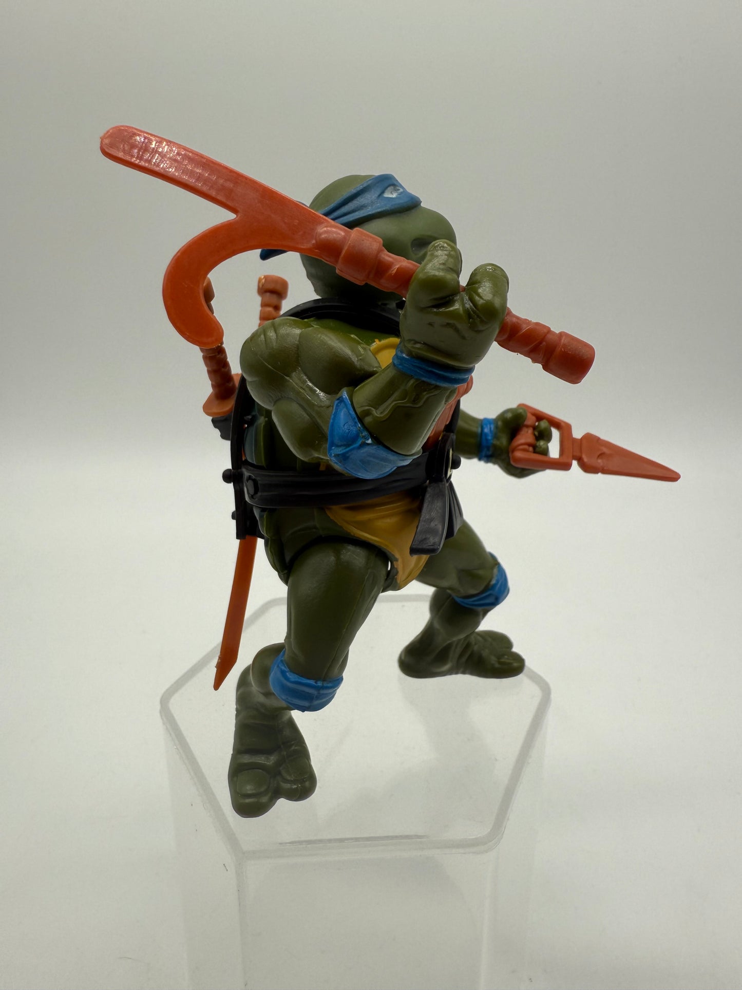 TMNT Vintage Leonardo (Soft Head With Rack) 1988 Playmates