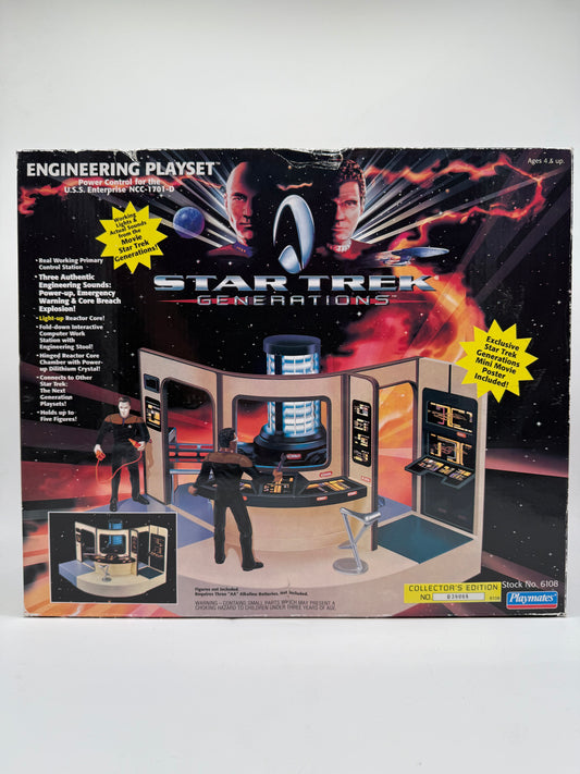 Star Trek Engineering Playset Power Control for The U.S.S. Enterprise NCC-1701-D 1994 Playmates