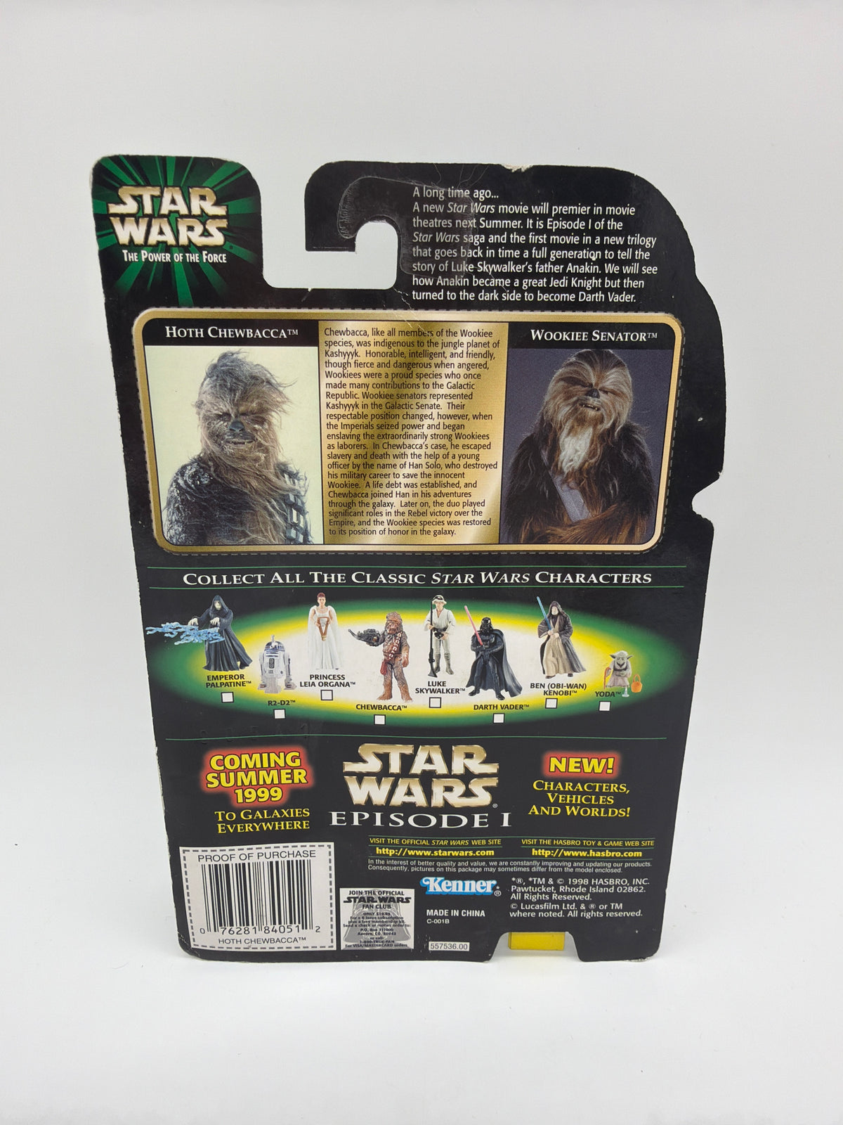 Kenner 1998 Star Wars The Power of the Force Hoth Chewbacca, photo 3 of 4
