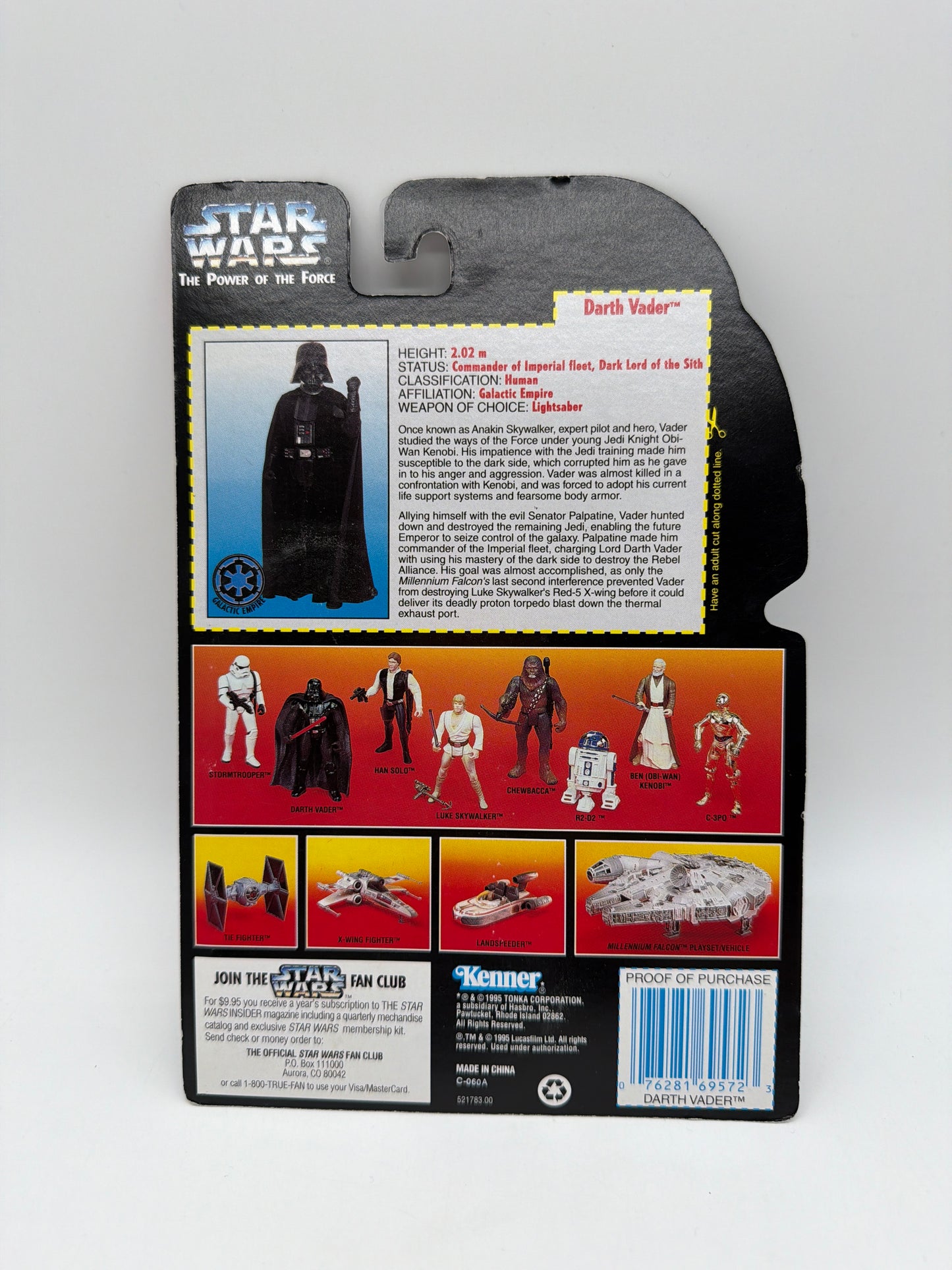 Kenner 1995 Star Wars The Power of The Force Darth Vader