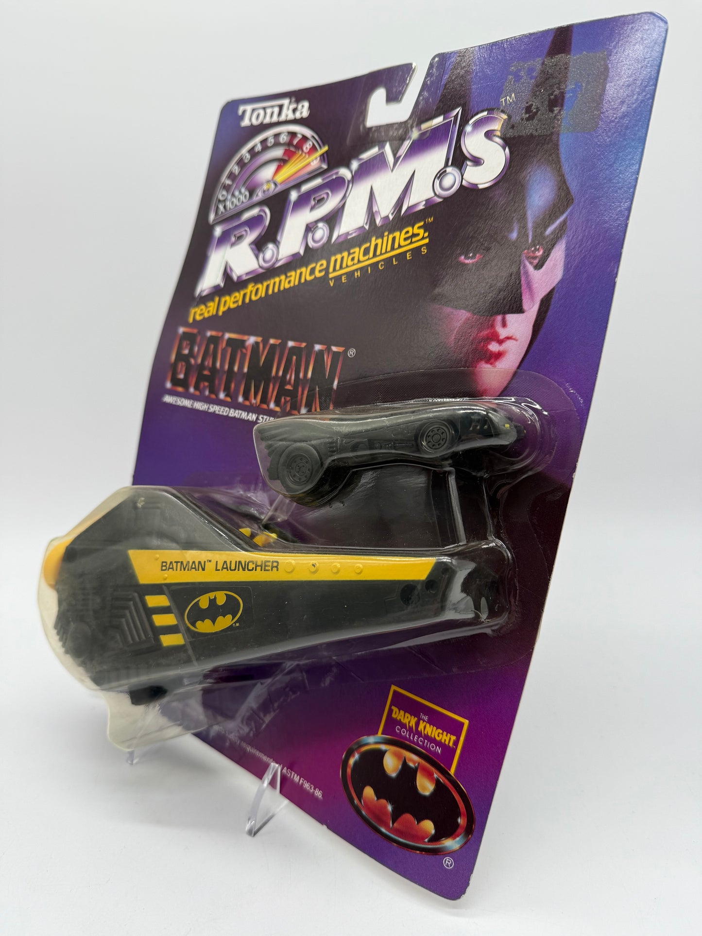 Tonka 1990 R.P.M.s Batman Awesome High Speed Batman Stunts Batman Launcher