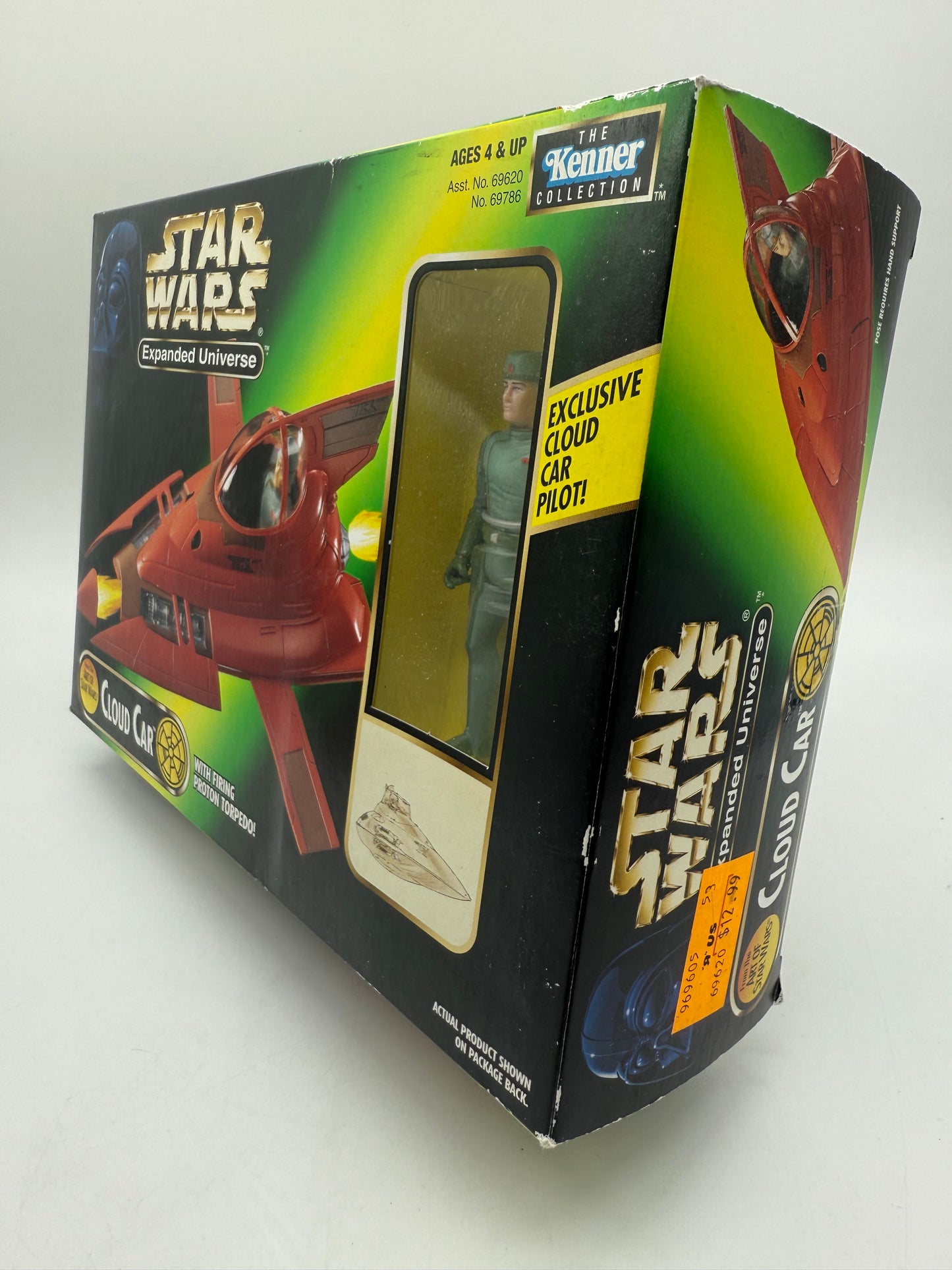 Hasbro 1997 Star Wars Expanded Universe Cloud Car With Exclusive Cloud Car Pilot!