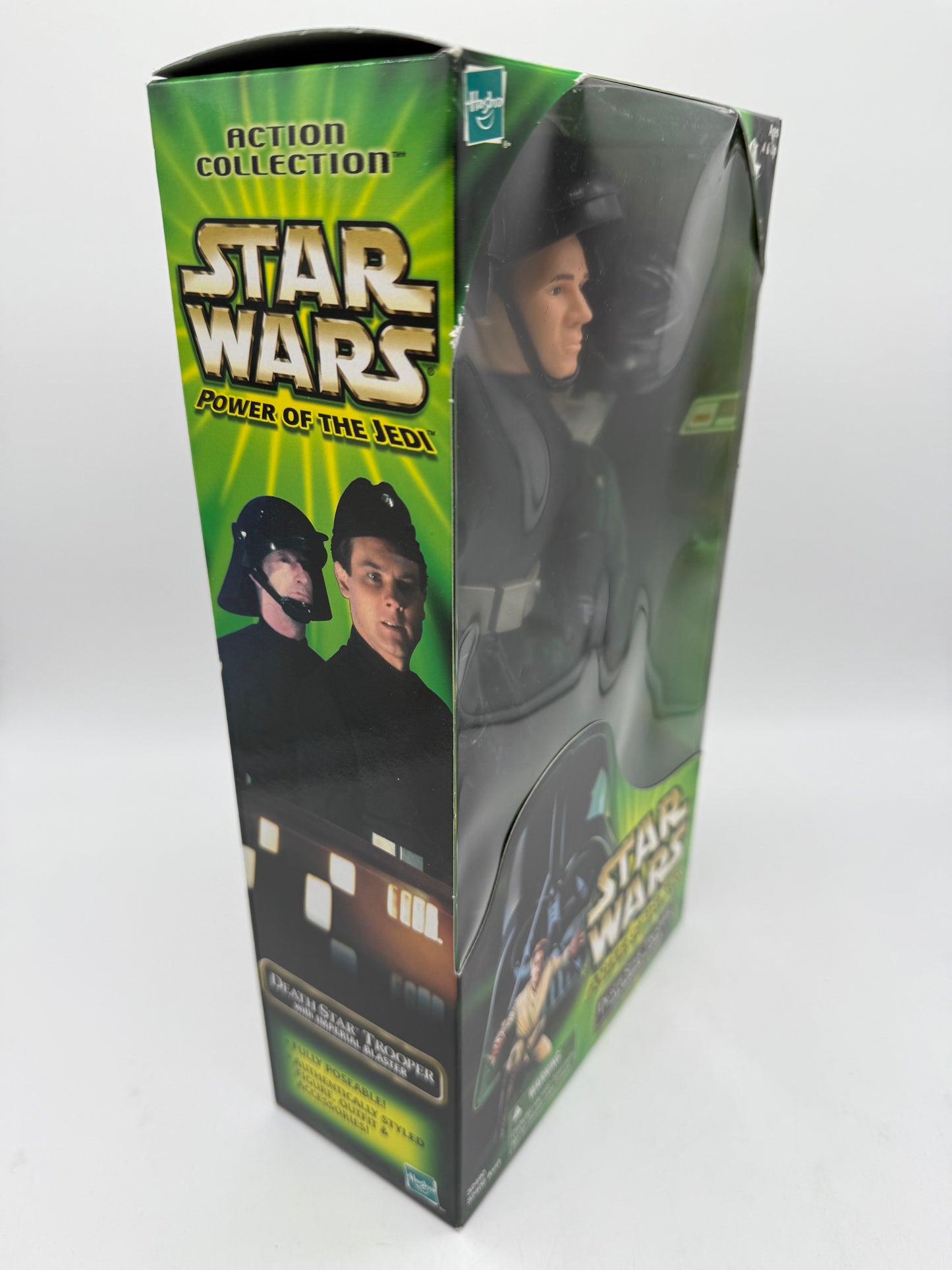 Hasbro 2001 Star Wars Power of The Jedi Death Star Trooper with Imperial Blaster