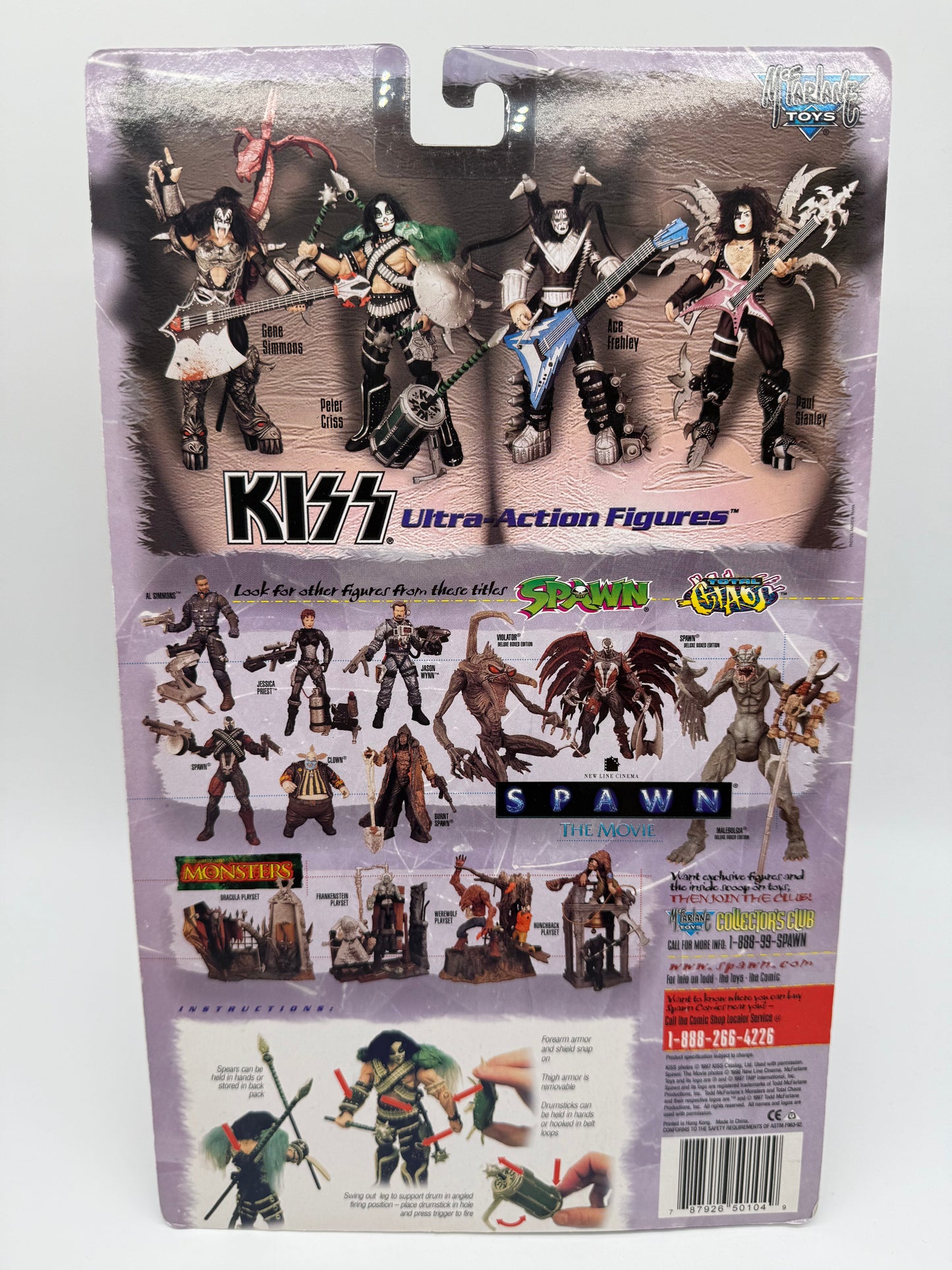 McFarlane Toys 1997 Kiss Ultra Action Figures Set