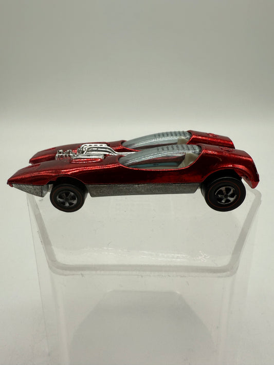 Hot Wheels Vintage 1968 Redline Splittin' Image Red Car Loose