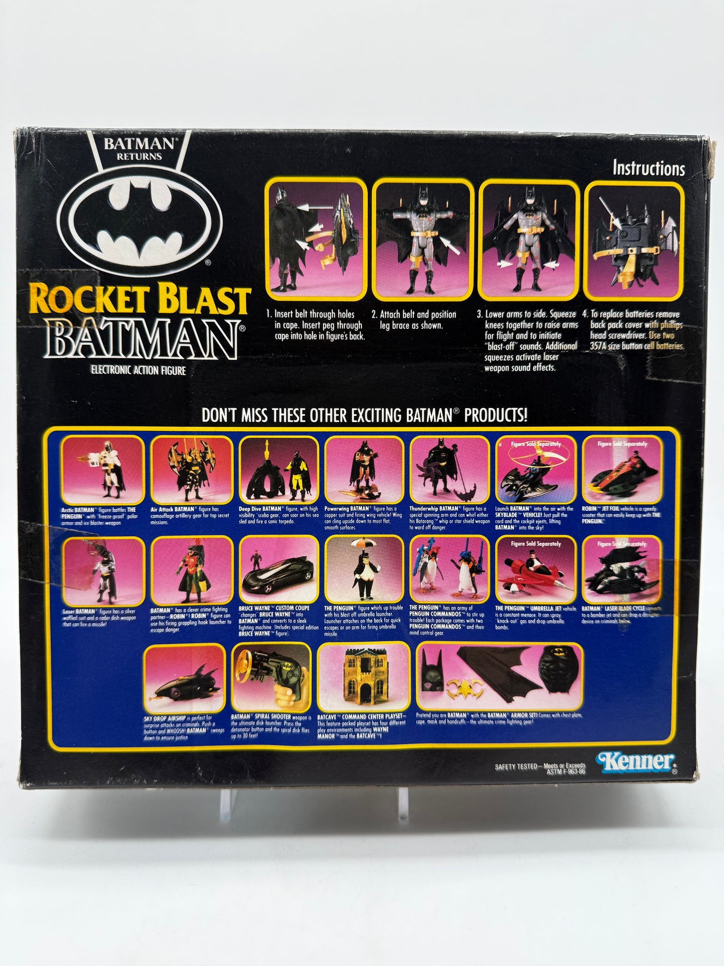 Kenner 1991 Batman Returnes Rocket Blast Batman