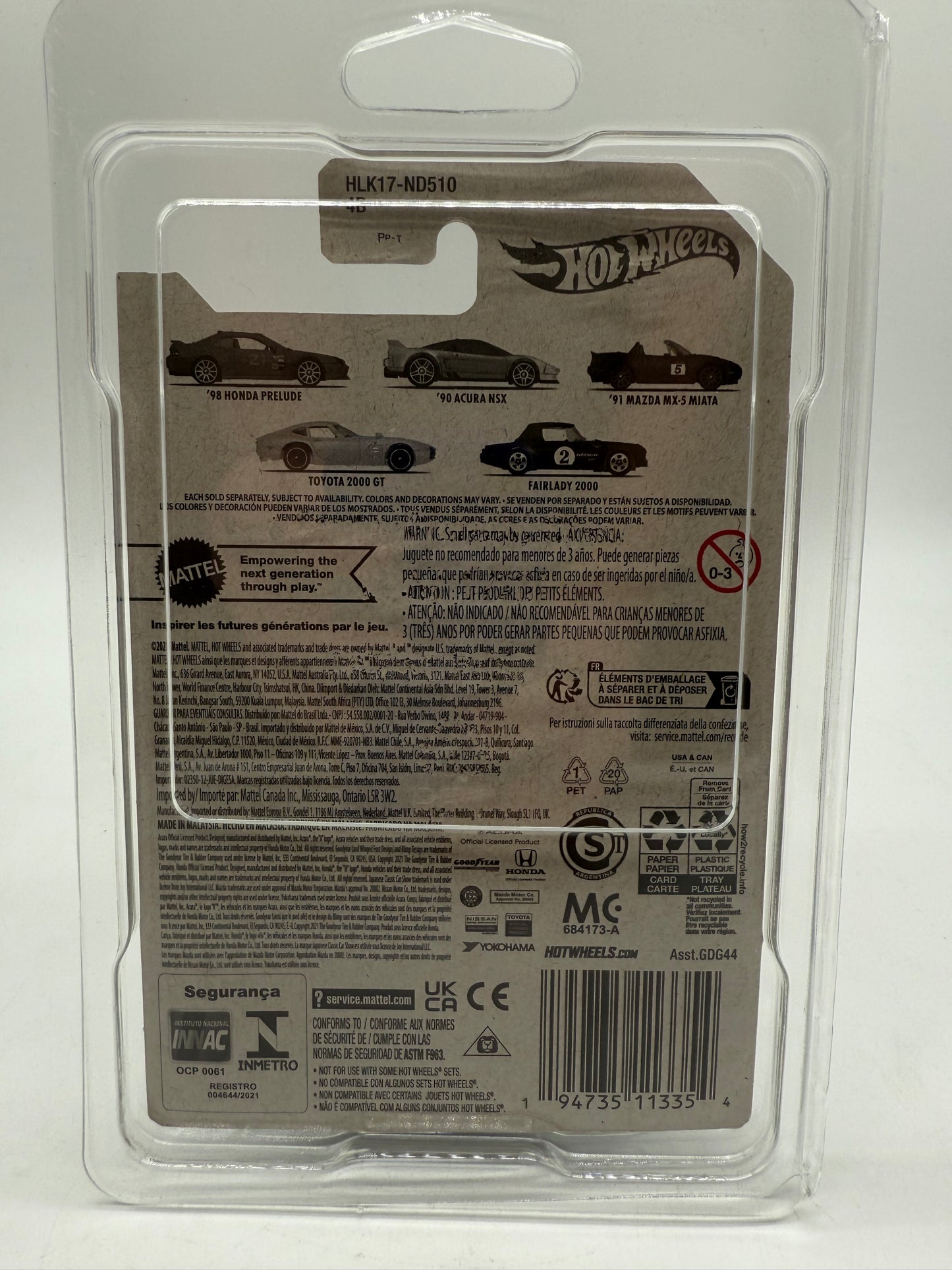 Hot Wheels '91 Mazda MX-5 Miata 2021 Mattel