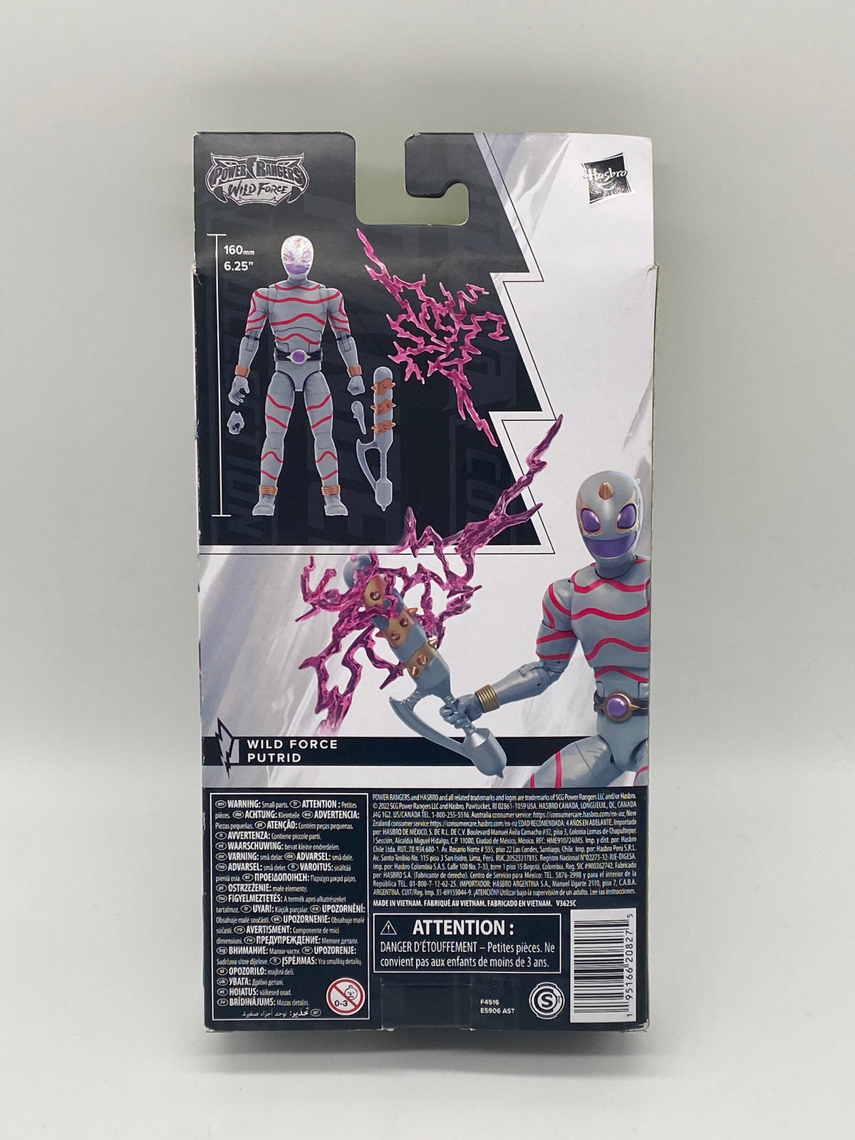 Hasbro Power Rangers 2022 Lightning Rangers Wild Force Putrid Action Figure, photo 3 of 4