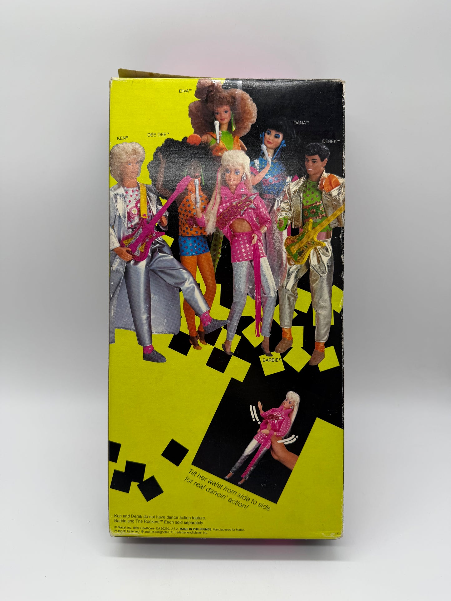 Mattel 1986 Barbie and the Rockers "Real Dancing Action" Barbie Doll #3055