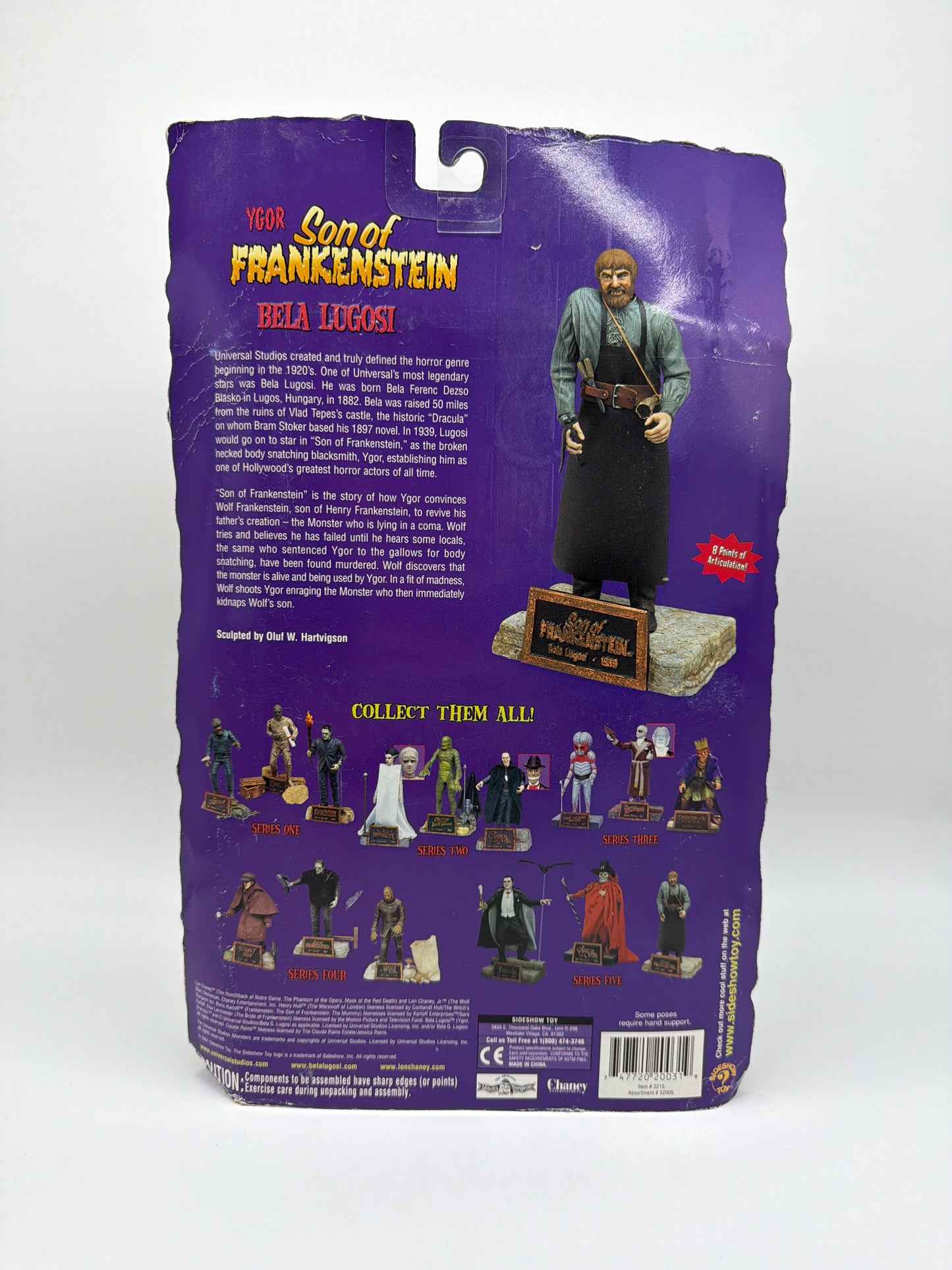 Sideshow Toy Classic Edition Universal Monsters 2001 Ygor Son of Frankenstein