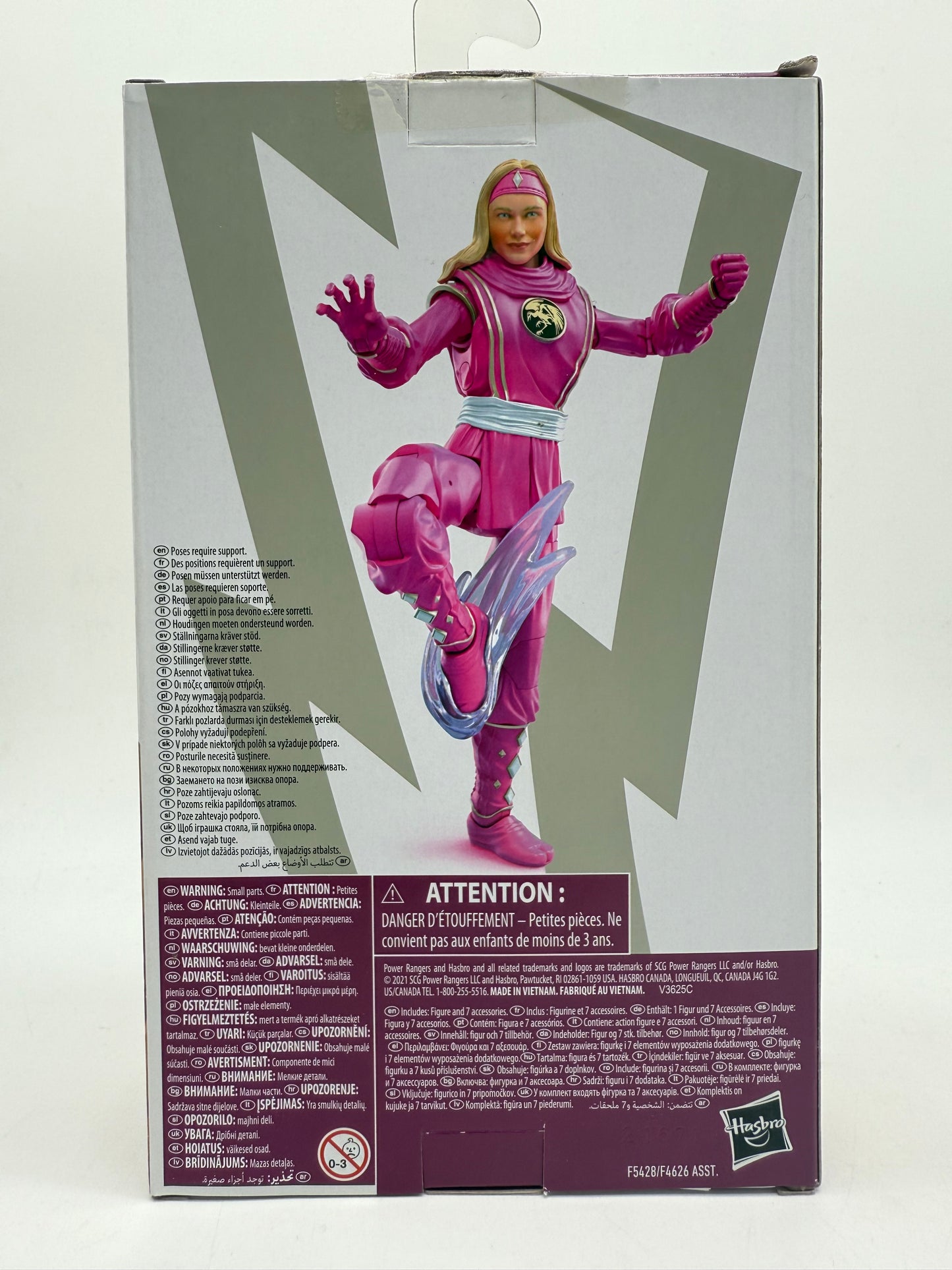 Power Ranger Lightning Mighty Morphin Ninja Pink Ranger 2021 Hasbro