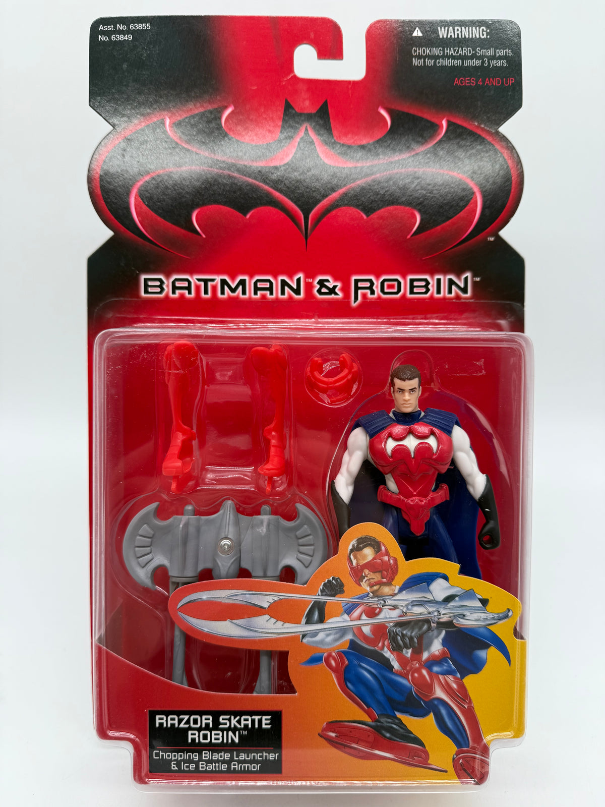 Hasbro 1997 Batman & Robin Razor Skate Robin (Chopping Blade Launcher & Ice Battle Armor), photo 1 of 4