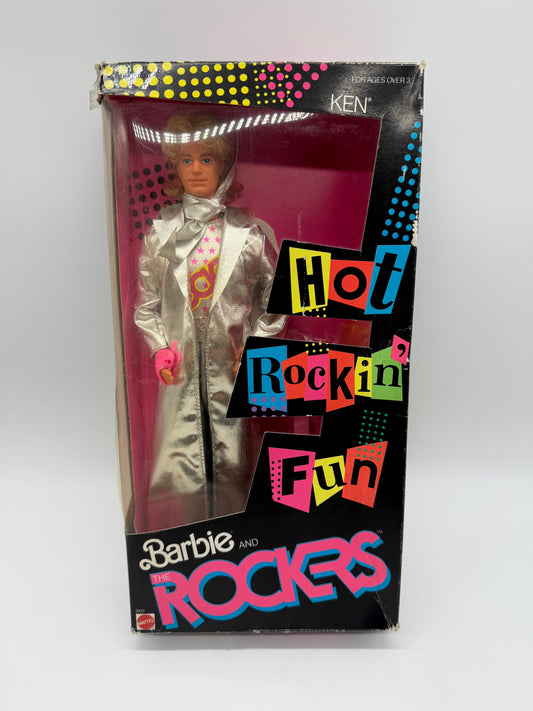 Mattel 1986 Barbie and the Rockers "Hot Rocking Fun" Ken Doll #3131