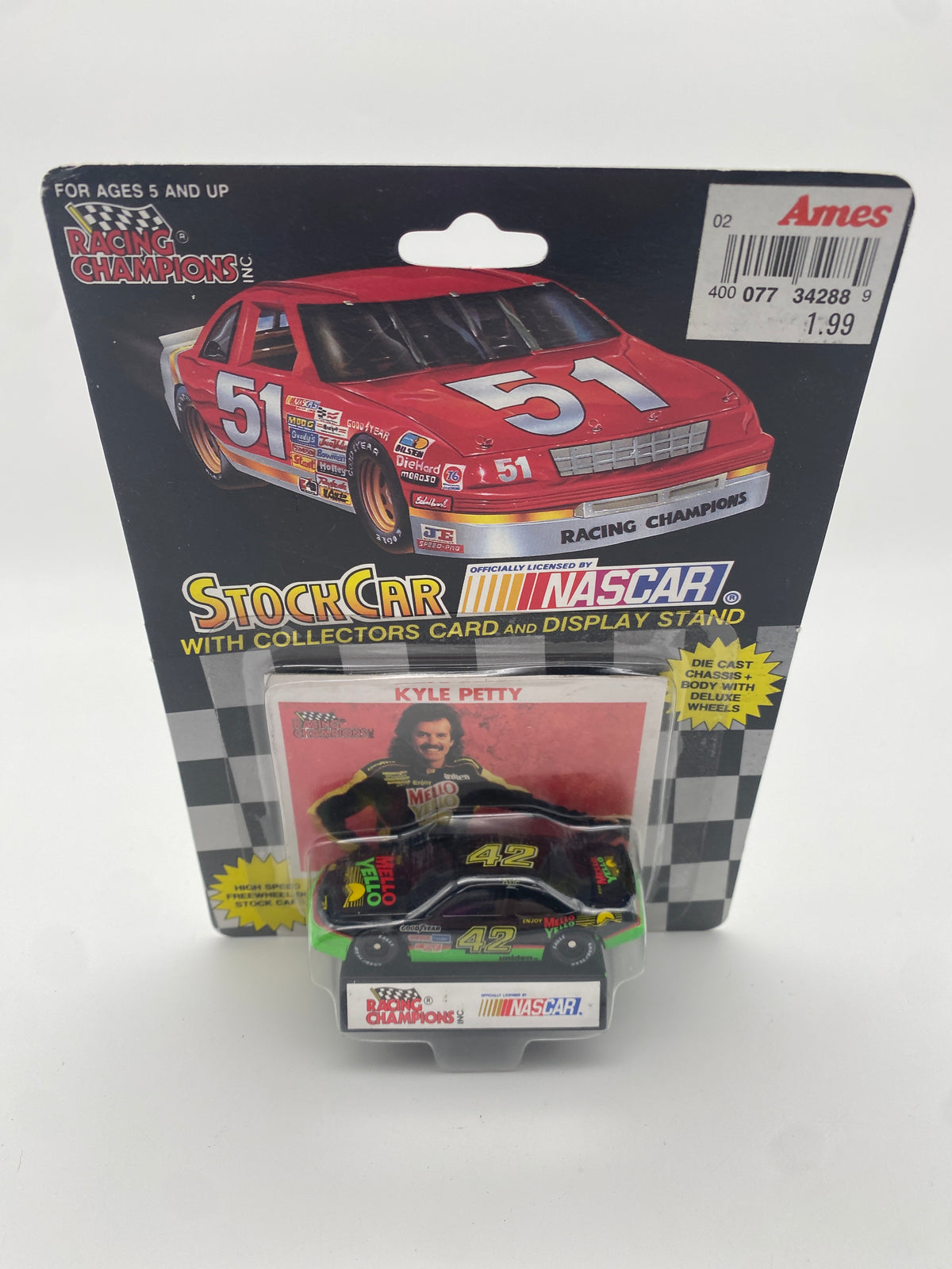 Racing Champions Nascar Stock Car 1992 Kyle Petty #42 1:64 Die-Cast Car, photo 1 of 5
