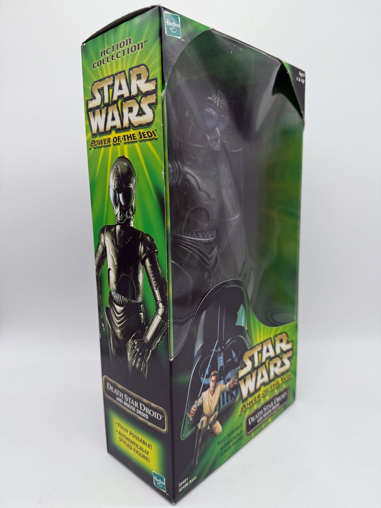 Hasbro 2001 Star Wars Power of The Jedi Death Star Droid with Mouse Droid