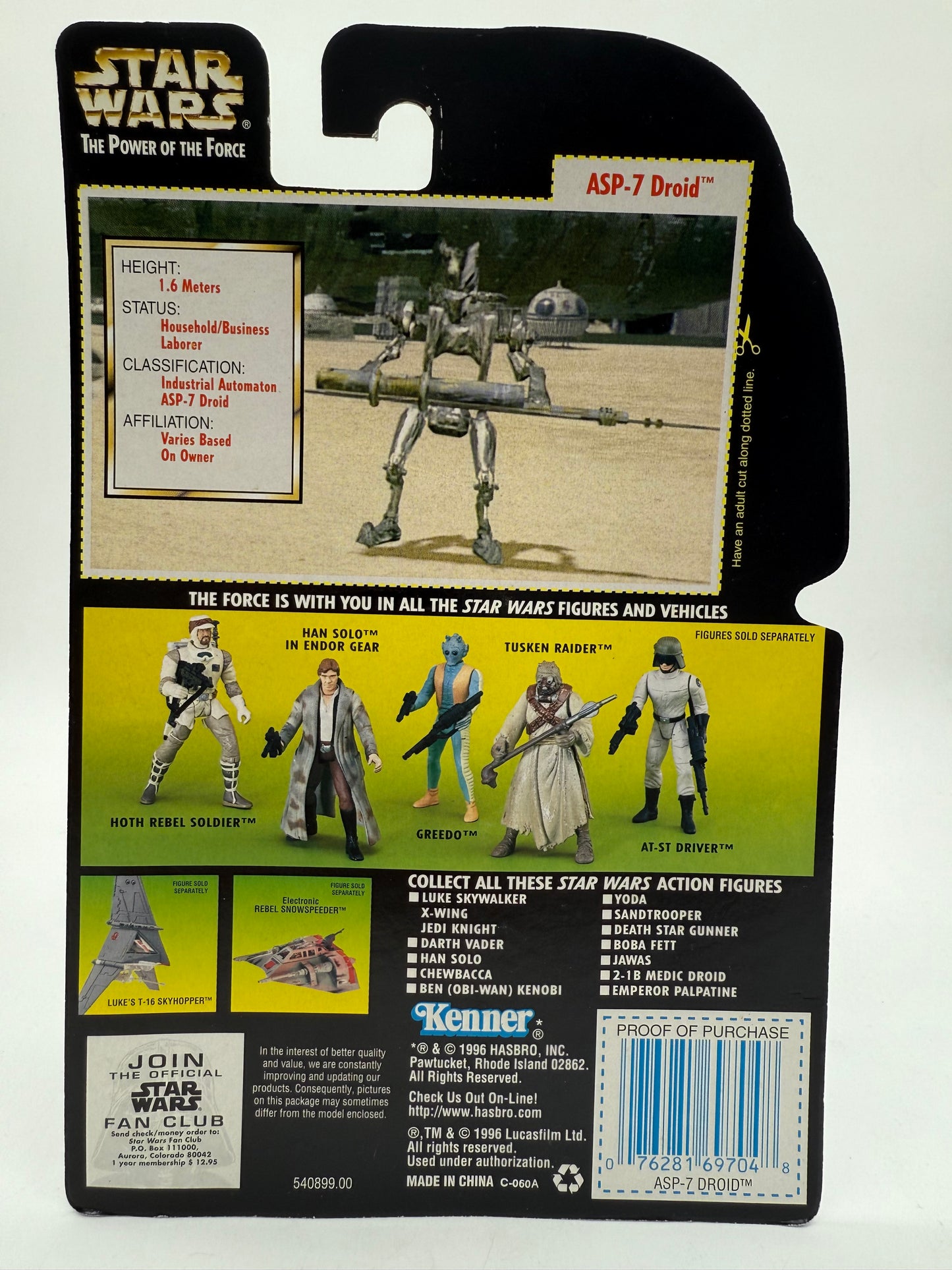Kenner 1996 Star Wars The Power of the Force ASP-7 Droid