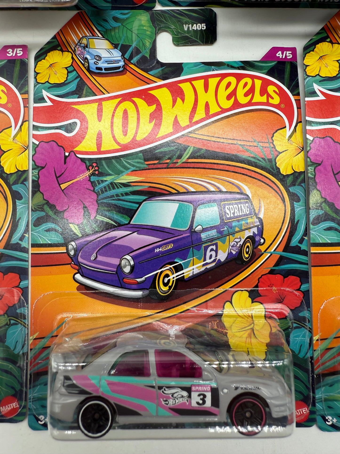 Hot Wheels Spring 5 Car Set 2023 Mattel