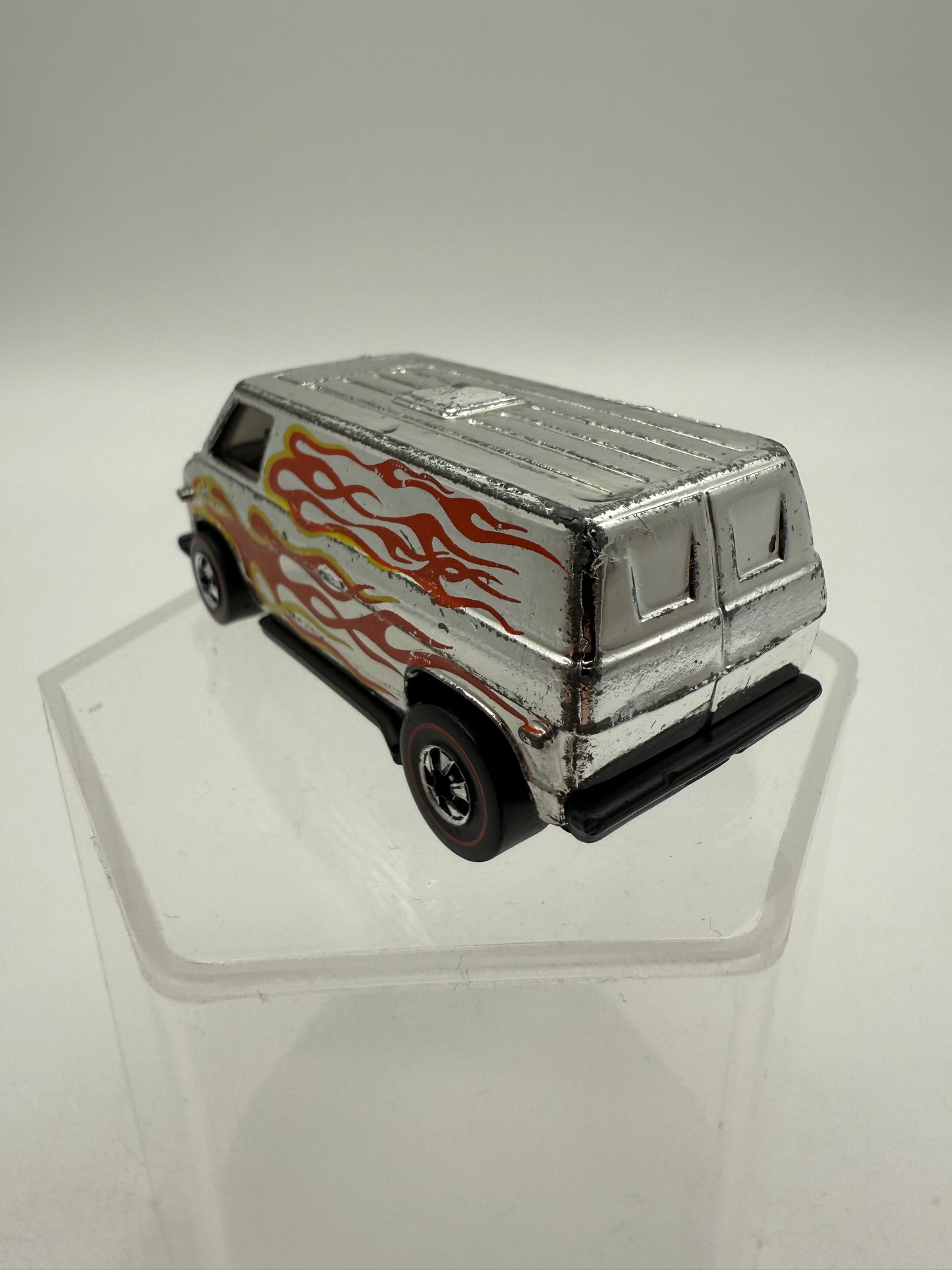 Hot Wheels Vintage 1974 Redline Chrome Super Van With Flames Mattel